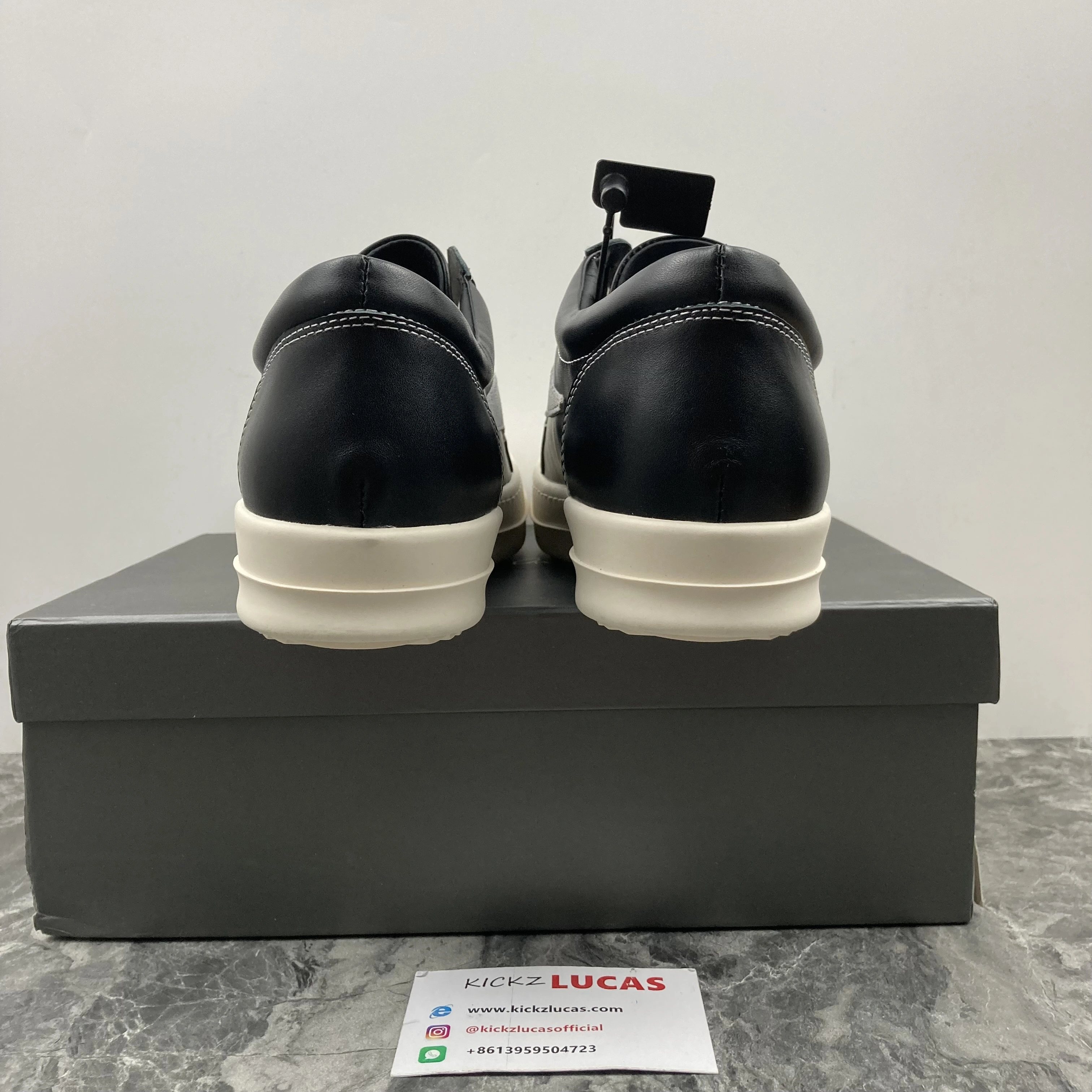 Men Women R*ick O*wens LOW Leather Top Sneaker KK221230- WaterResistant 5391