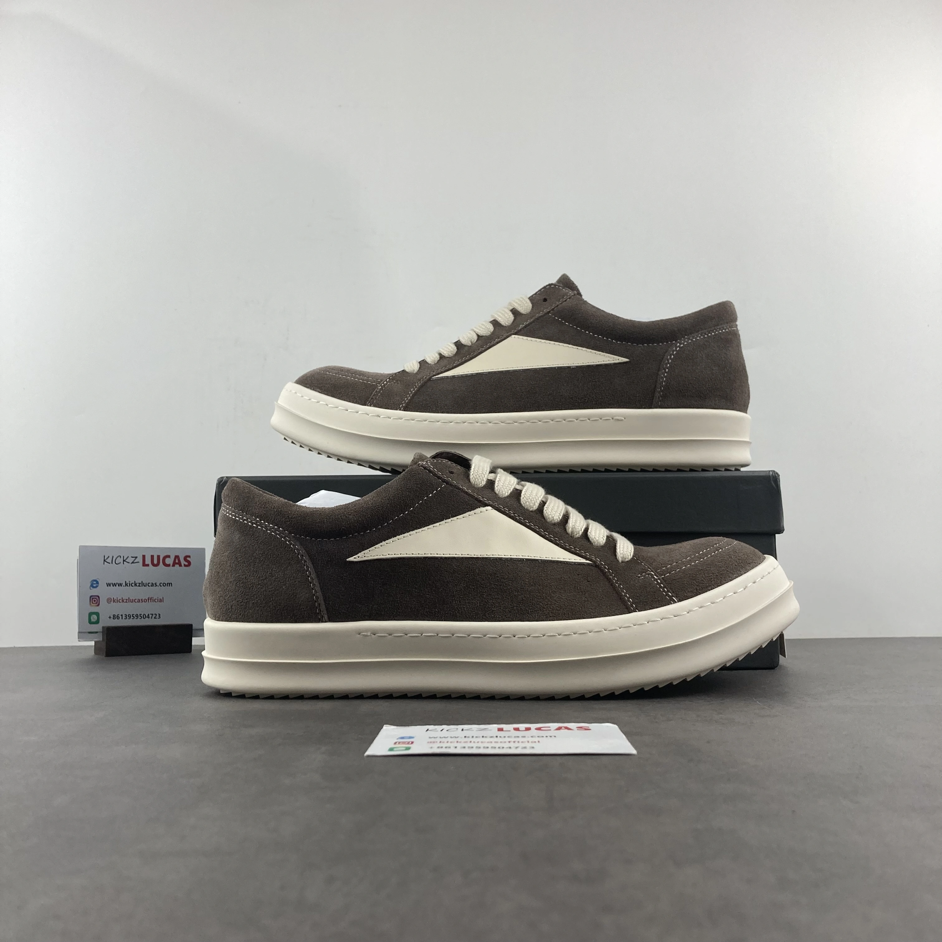 Men Women R*ick O*wens LOW Suede Top Sneaker KK221230- WaterResistant 5396