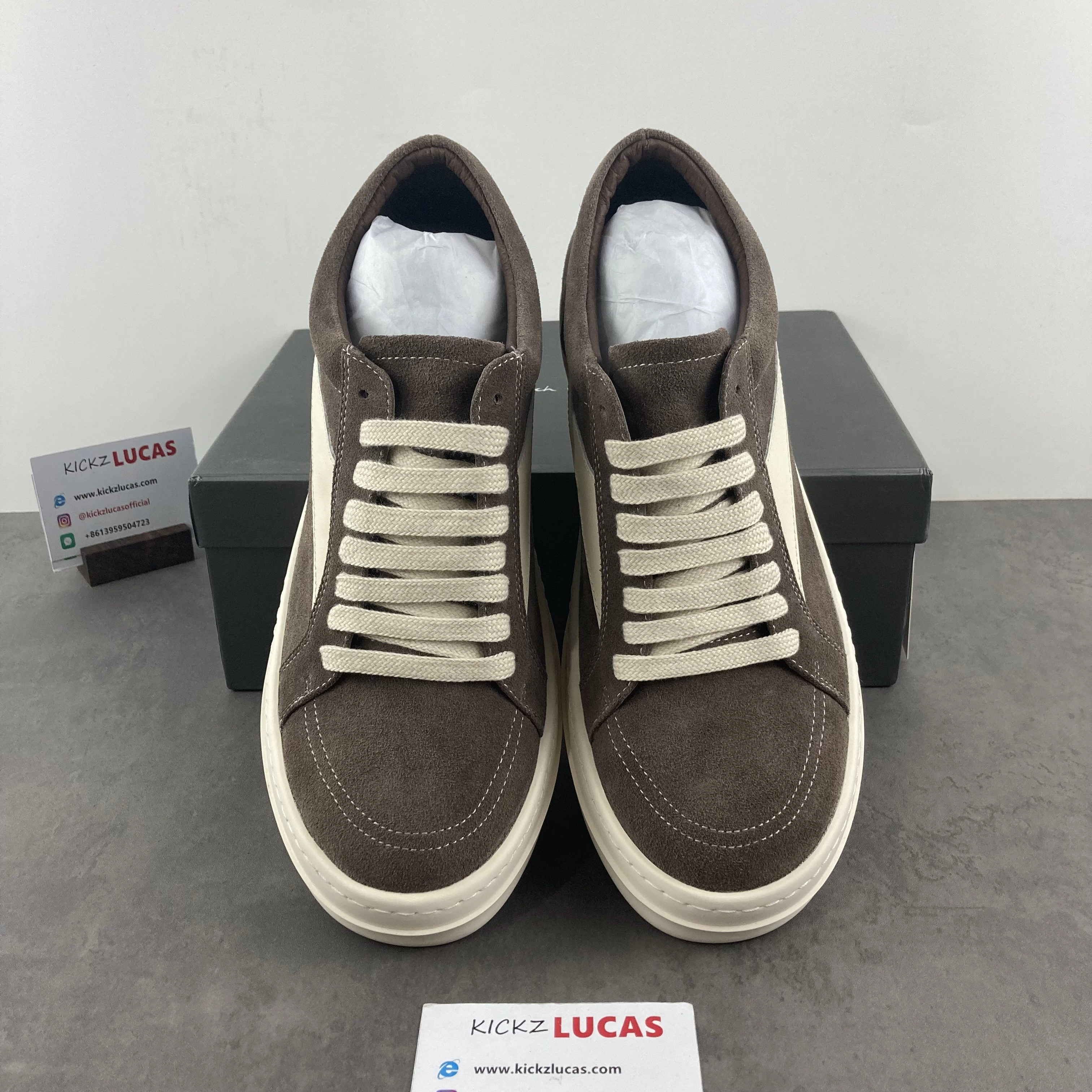 Men Women R*ick O*wens LOW Suede Top Sneaker KK221230- WaterResistant 5396