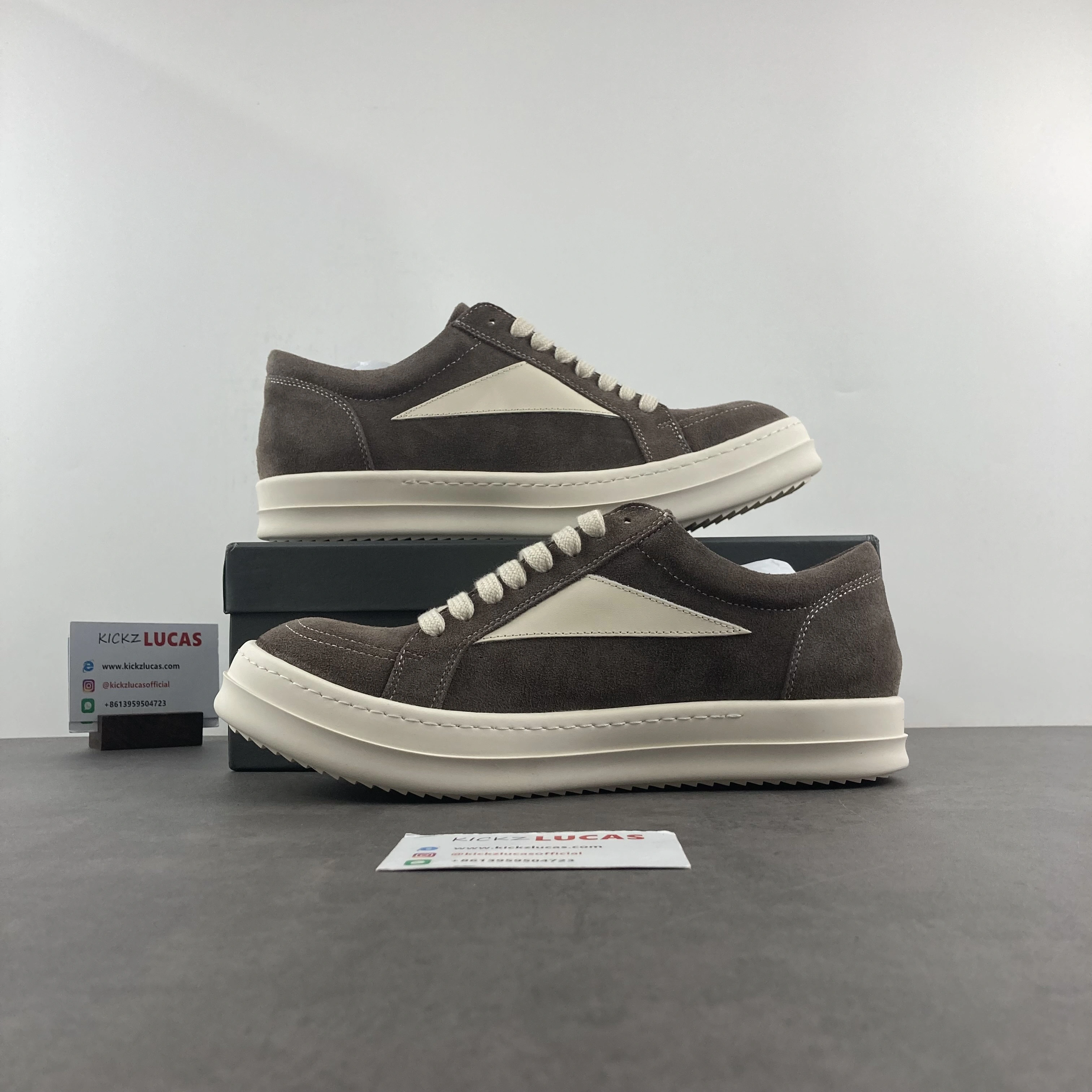 Men Women R*ick O*wens LOW Suede Top Sneaker KK221230- WaterResistant 5396