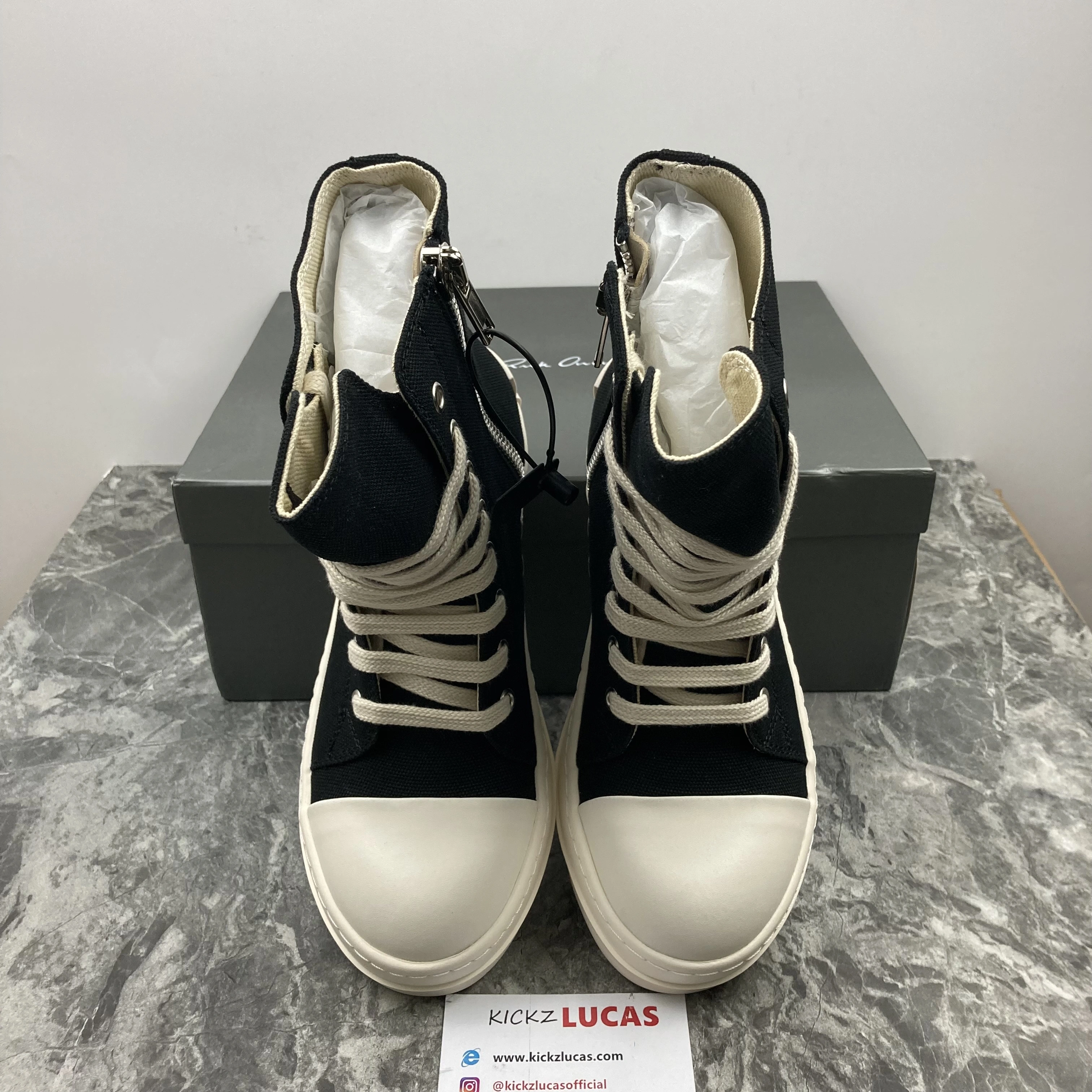 Men Women R*ick O*wens Top Sneaker 220829- Affordable 5415