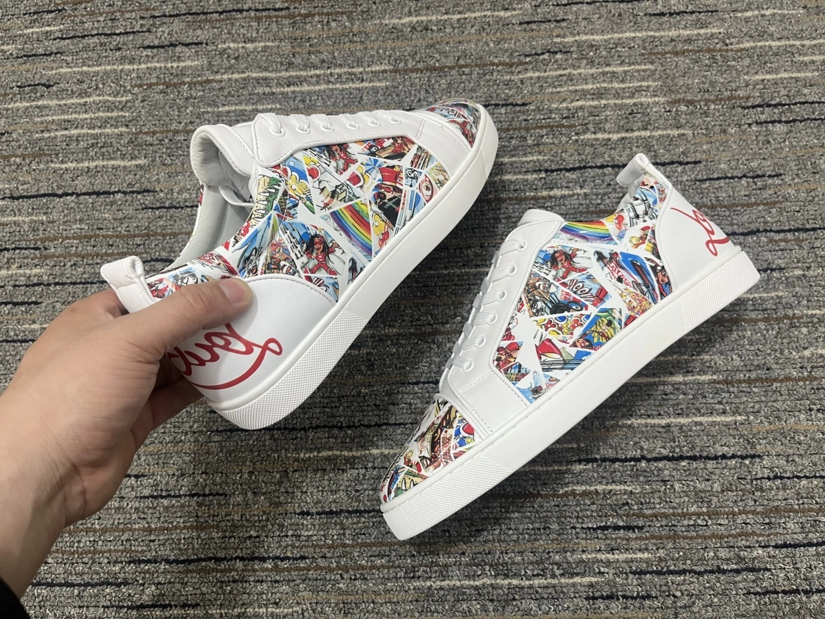 Men and Women C*hristian L*ouboutin Top Sneakers CL 20230819- Stretchable 4850