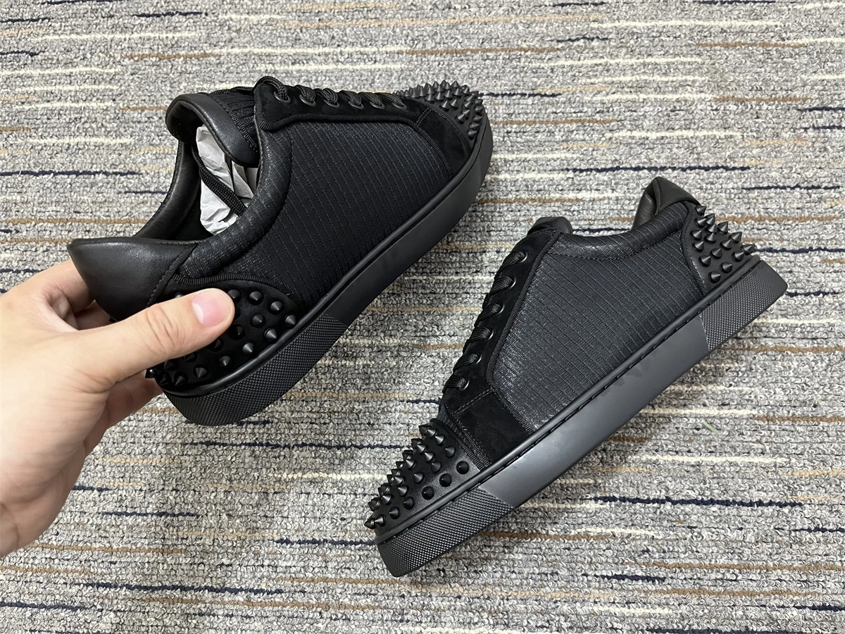 Men and Women C*hristian L*ouboutin Top Sneakers CL 20230819- Colorful 4839