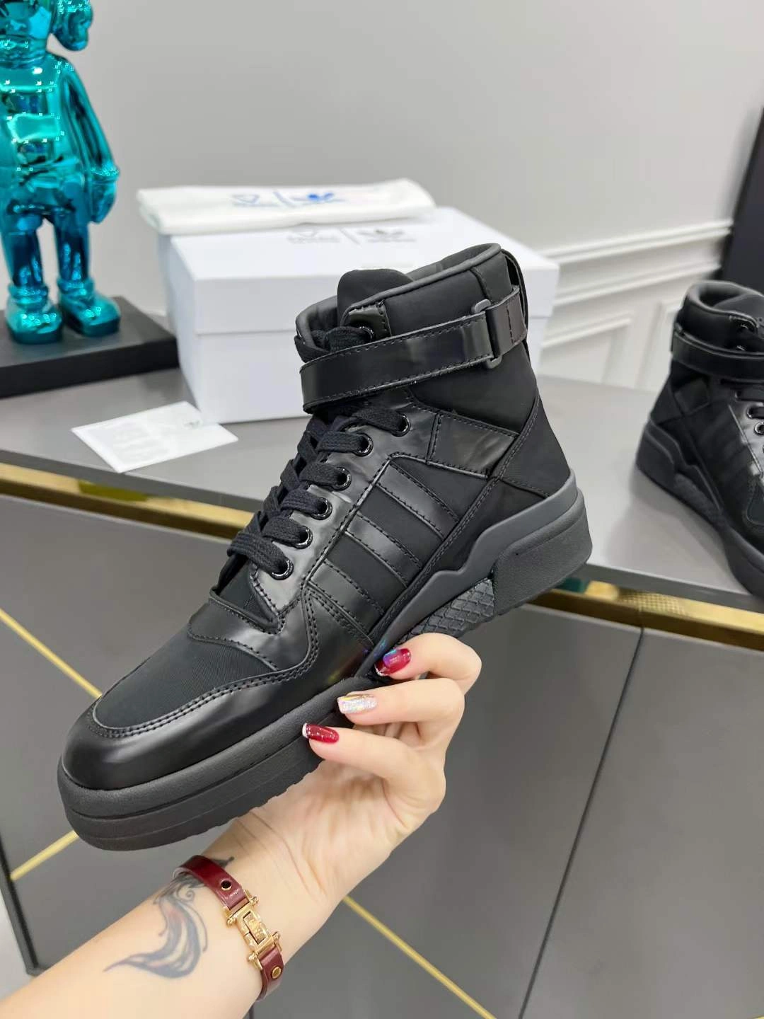 Durable Men and Women P*rada Top Sneakers High CL 20230825- 6544
