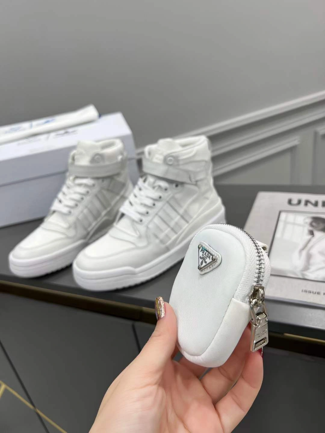 Premium Men and Women P*rada Top Sneakers High CL 20230825- 6543