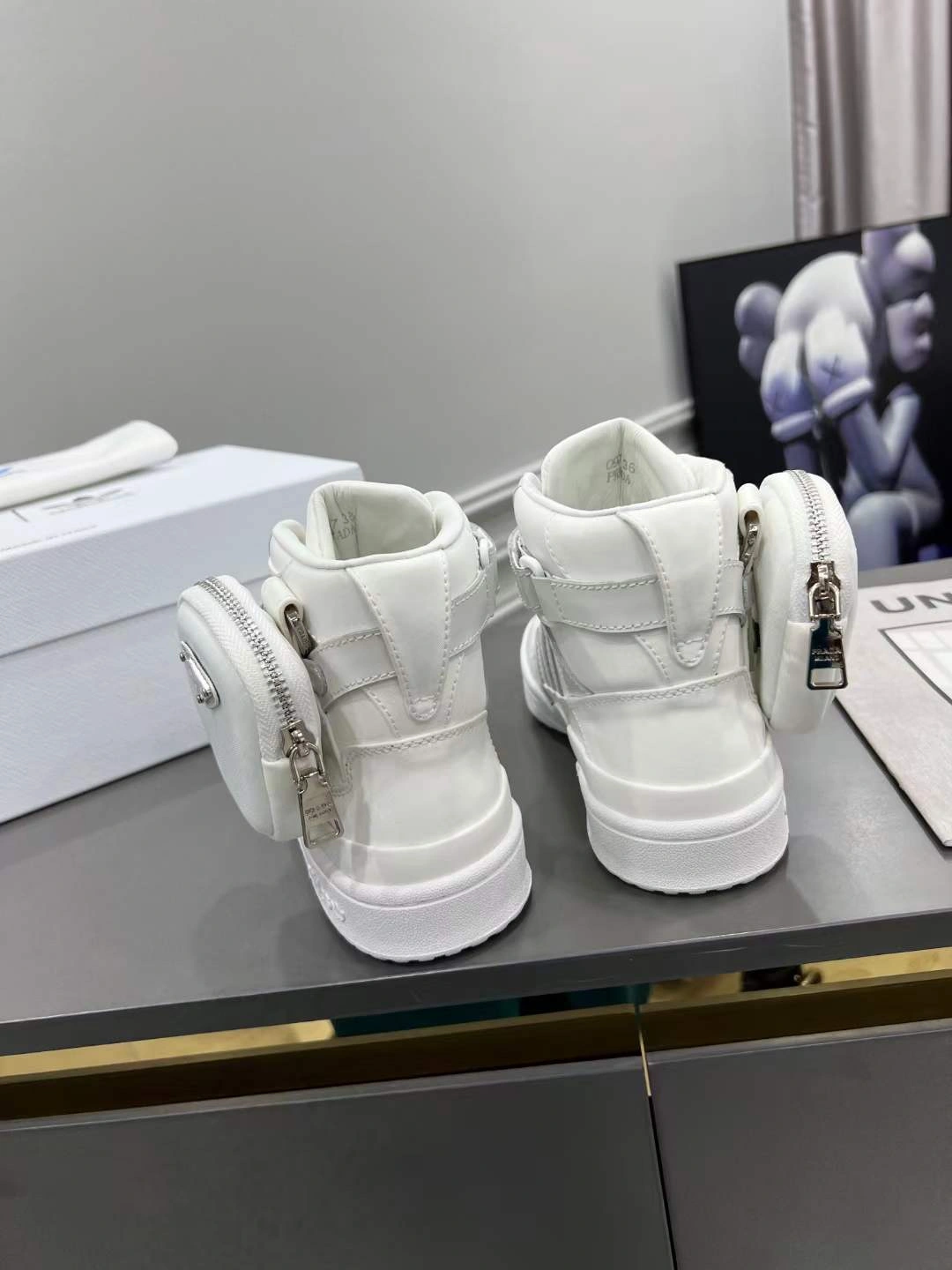 Premium Men and Women P*rada Top Sneakers High CL 20230825- 6543