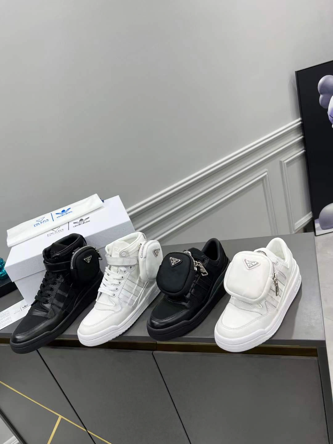 Premium Men and Women P*rada Top Sneakers High CL 20230825- 6543