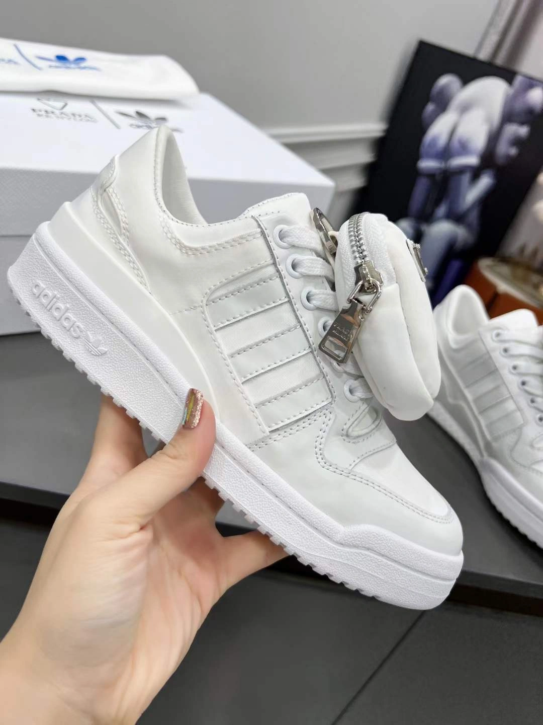 Soft Men and Women P*rada Top Sneakers Low CL 20230825- 6541