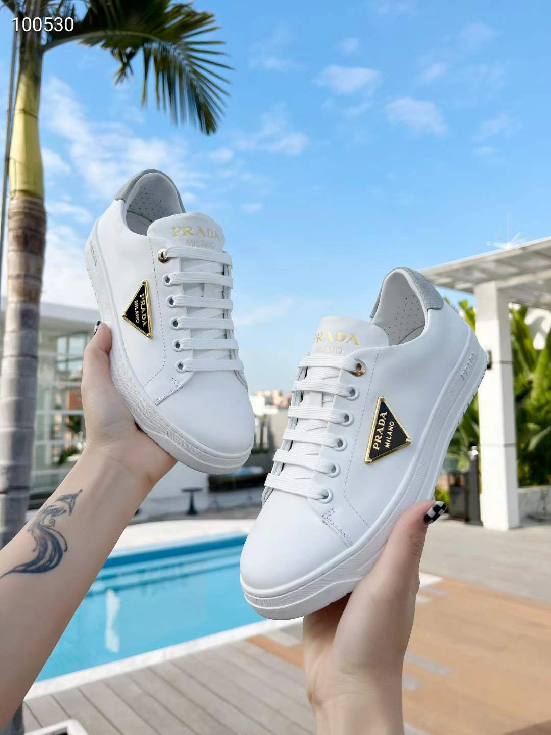 WrinkleFree Men and Women P*rada Top Sneakers Low CL 20230825- 6539
