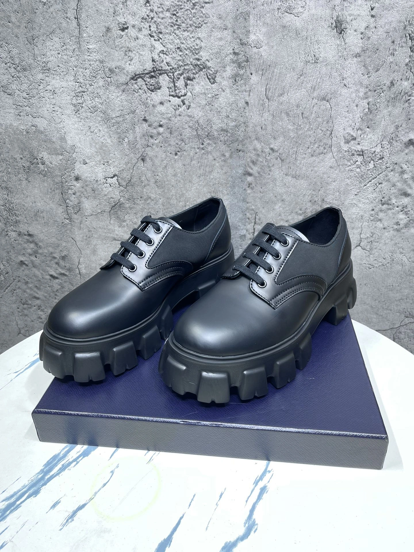 Mens P*rada Top Loafer CP230310- Sleek 6554