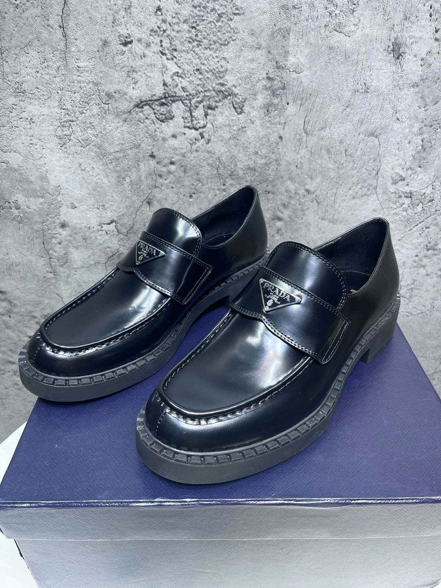 Mens P*rada Top Loafer CP230310- Unique 6558