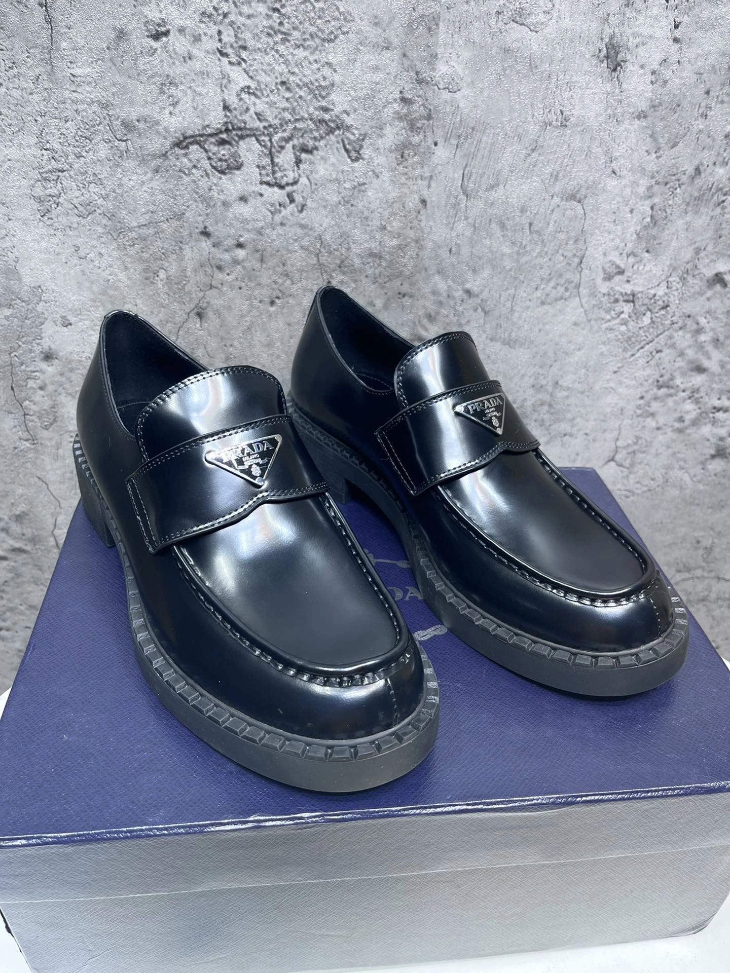 Mens P*rada Top Loafer CP230310- Unique 6558