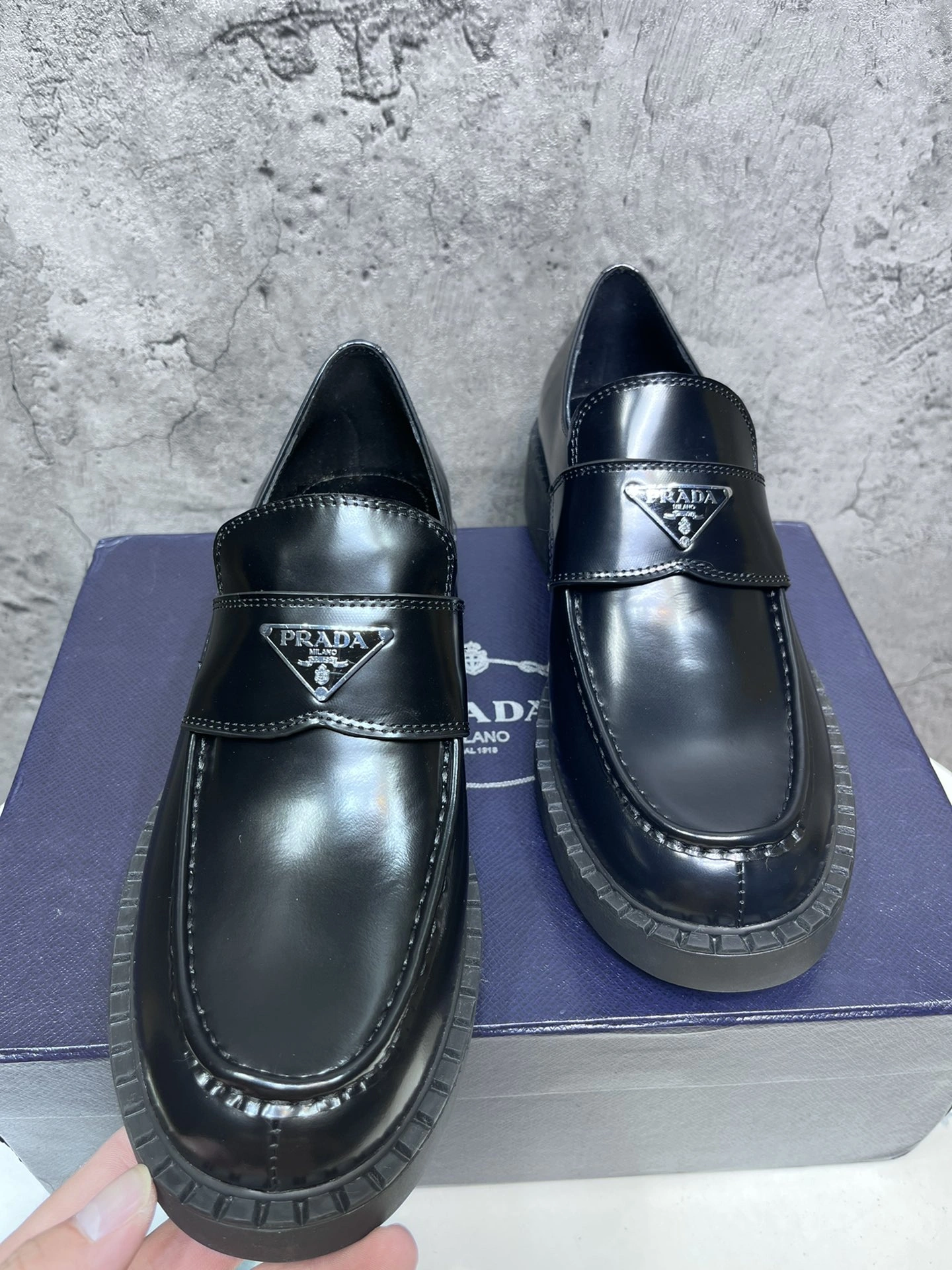 Mens P*rada Top Loafer CP230310- Unique 6558