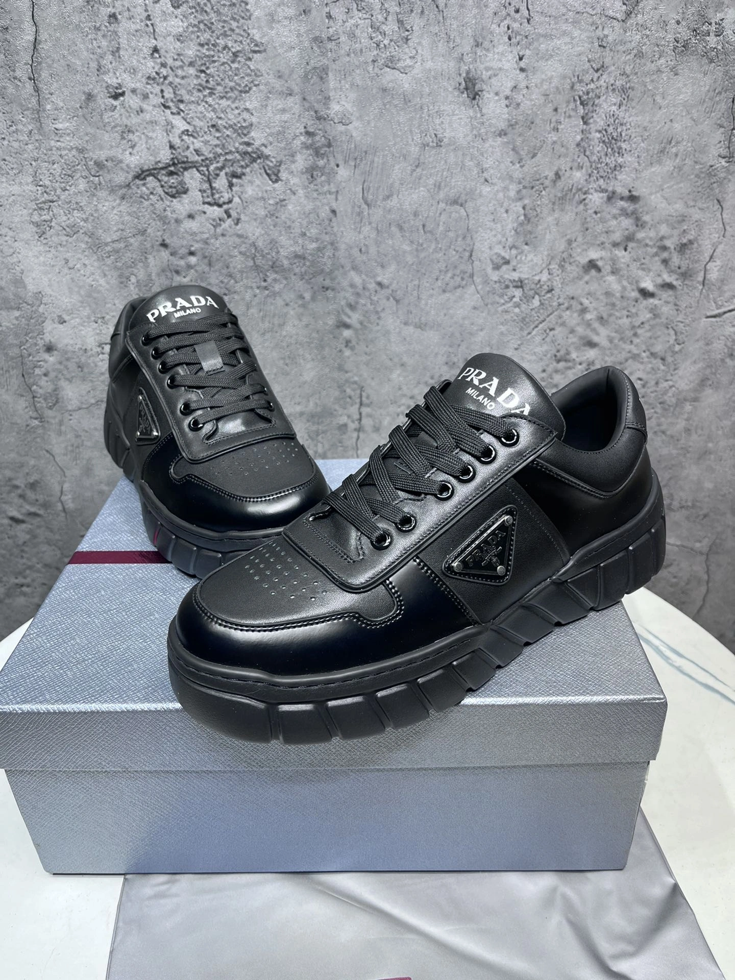 Reliable Mens P*rada Top Sneakers CP230310- 6563