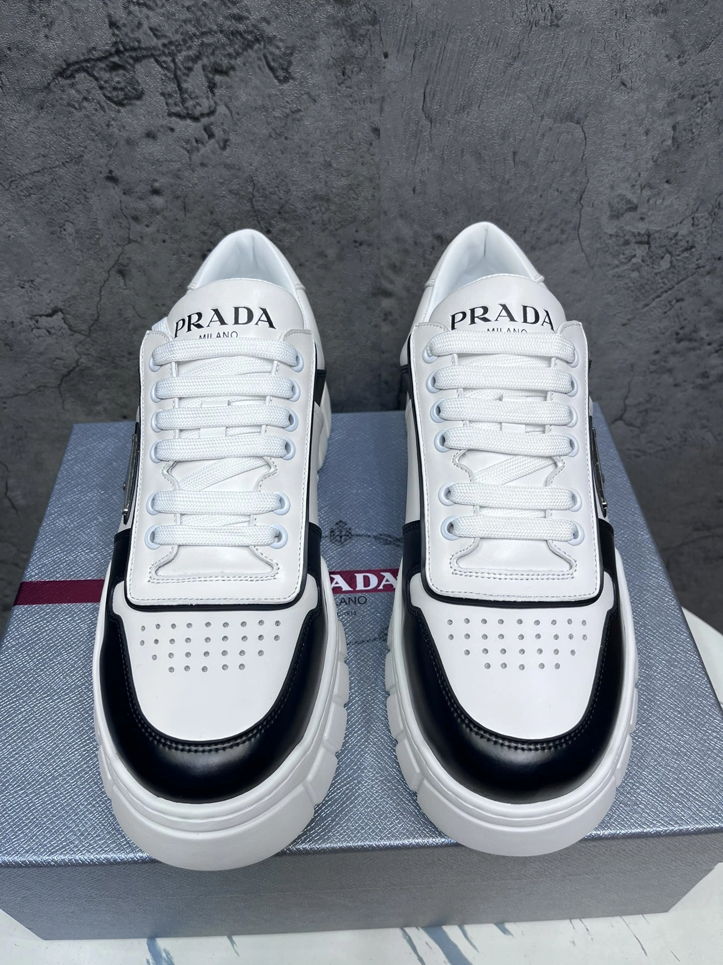Mens P*rada Top Sneakers CP230310- Stretchable 6562