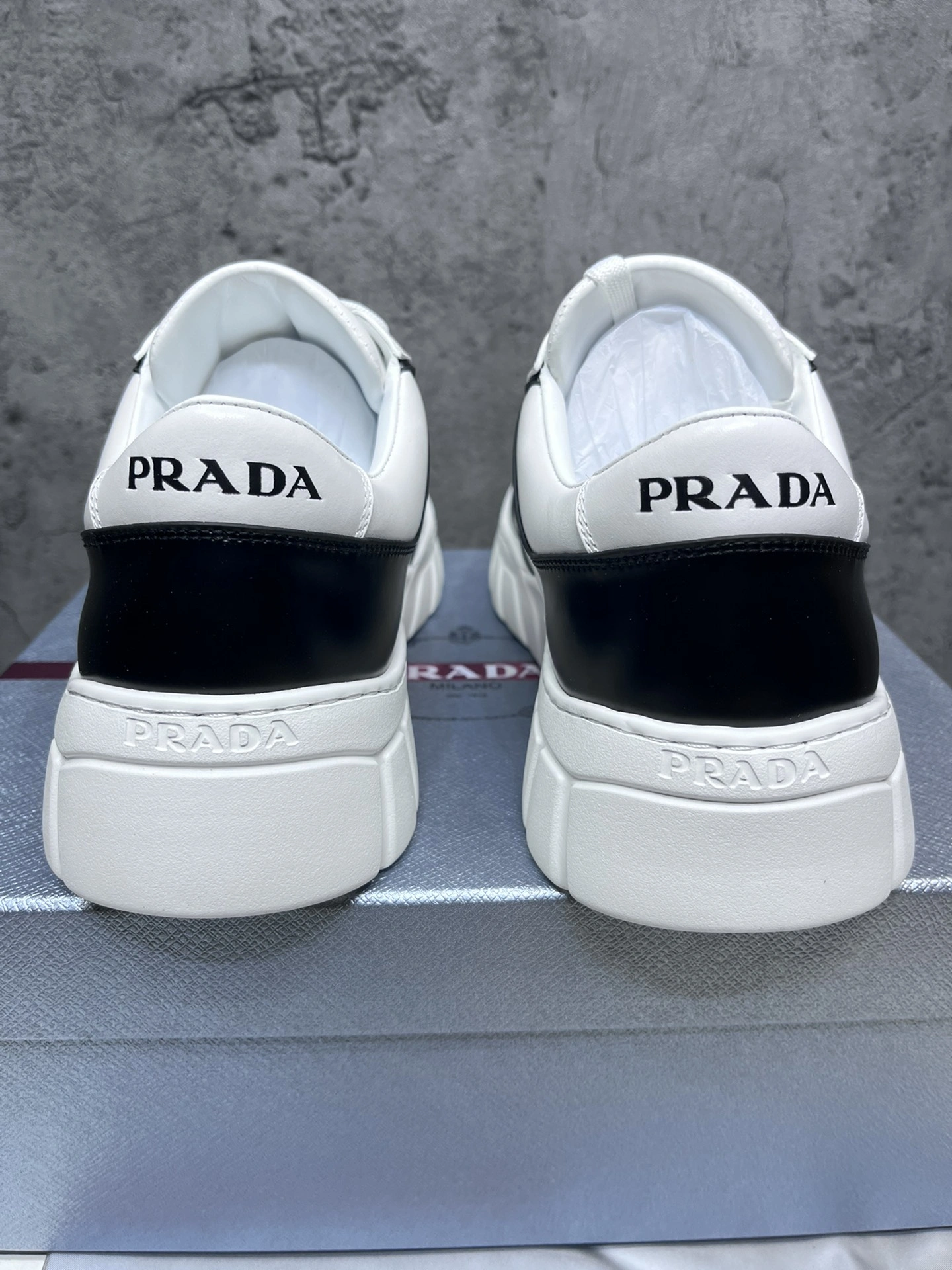 Mens P*rada Top Sneakers CP230310- Stretchable 6562