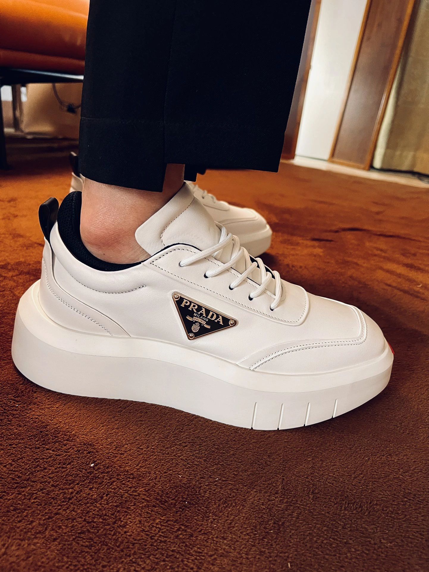 Comfortable Mens P*rada Top Sneakers RR230423-JJ 6551