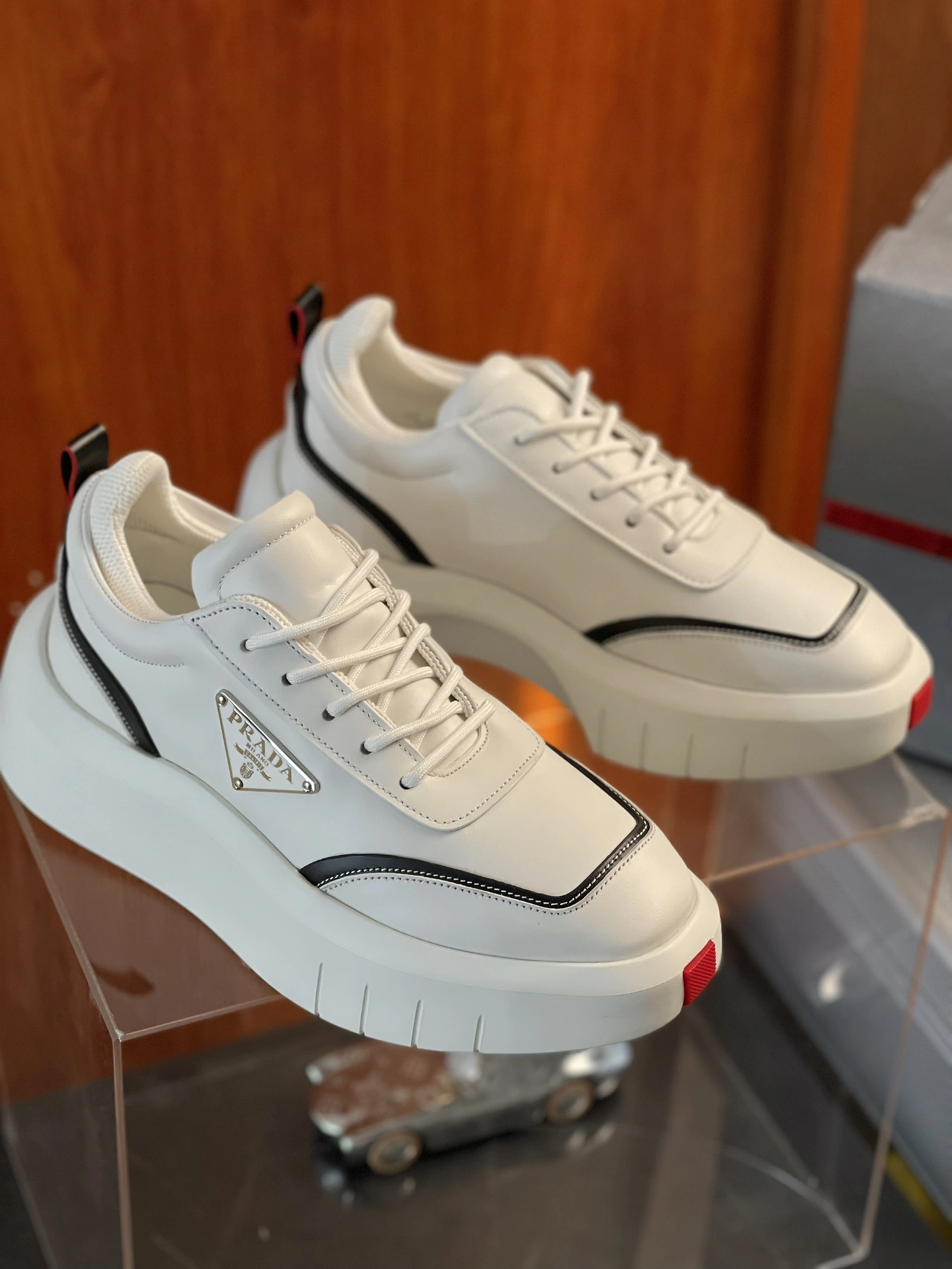 Comfortable Mens P*rada Top Sneakers RR230423-JJ 6551