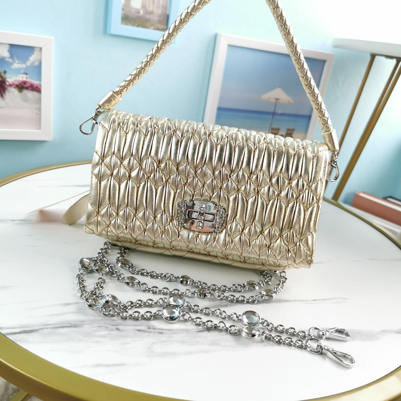 Popular M*iu M*iu Bag Top Quality 121*12*5cm 9443