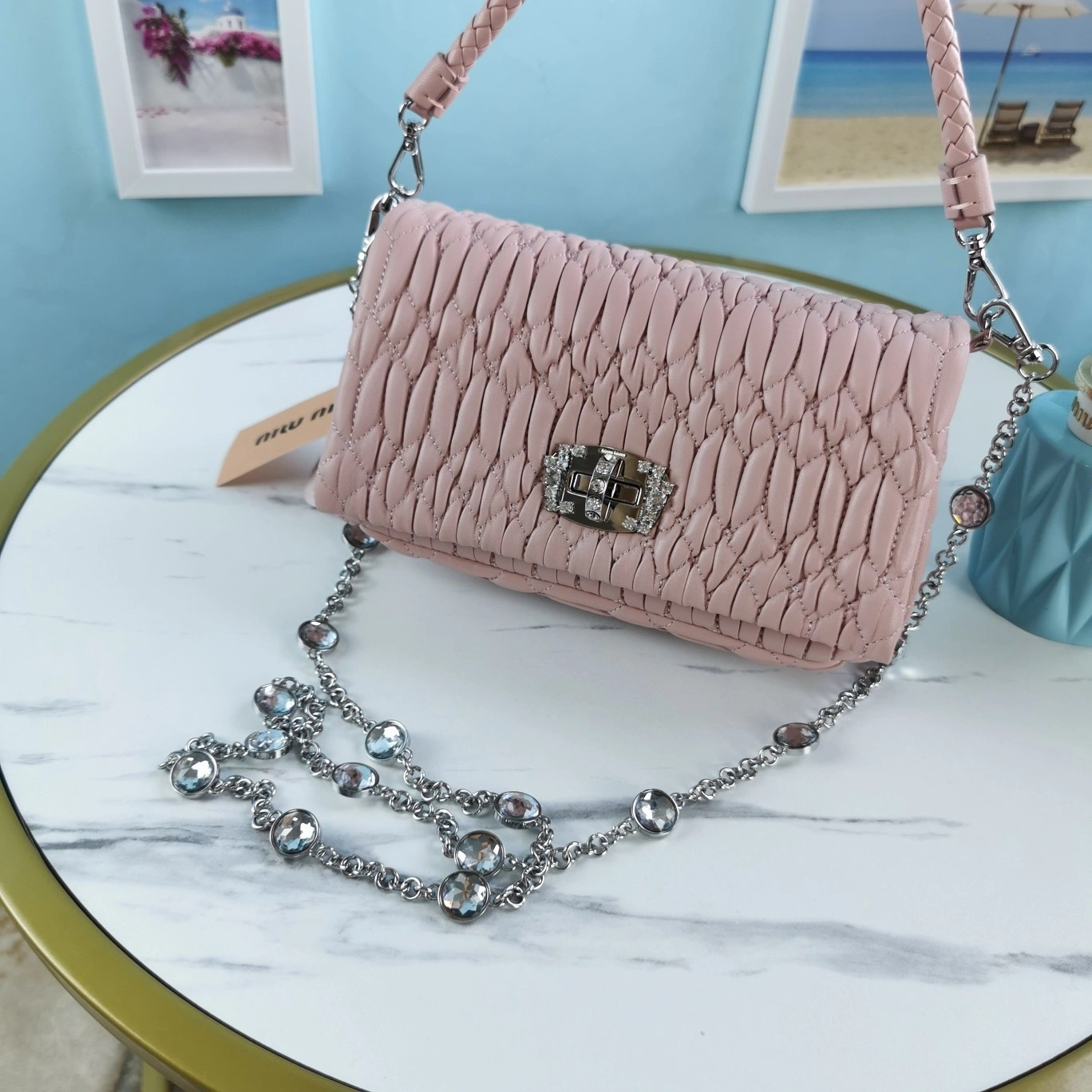 Popular M*iu M*iu Bag Top Quality 121*12*5cm 9443