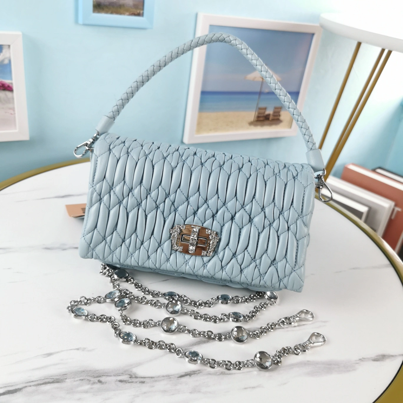 Popular M*iu M*iu Bag Top Quality 121*12*5cm 9443