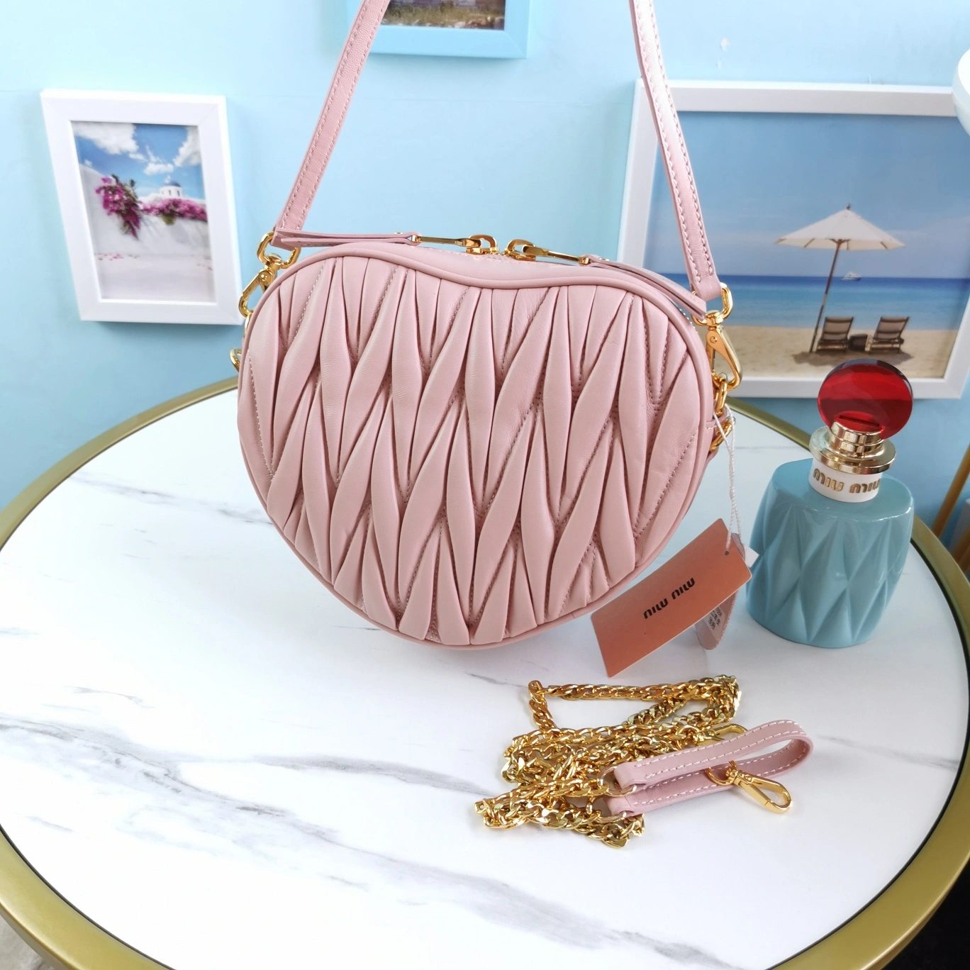 M*iu M*iu Bag Top Quality 18*15.5*5cm TravelReady 9442