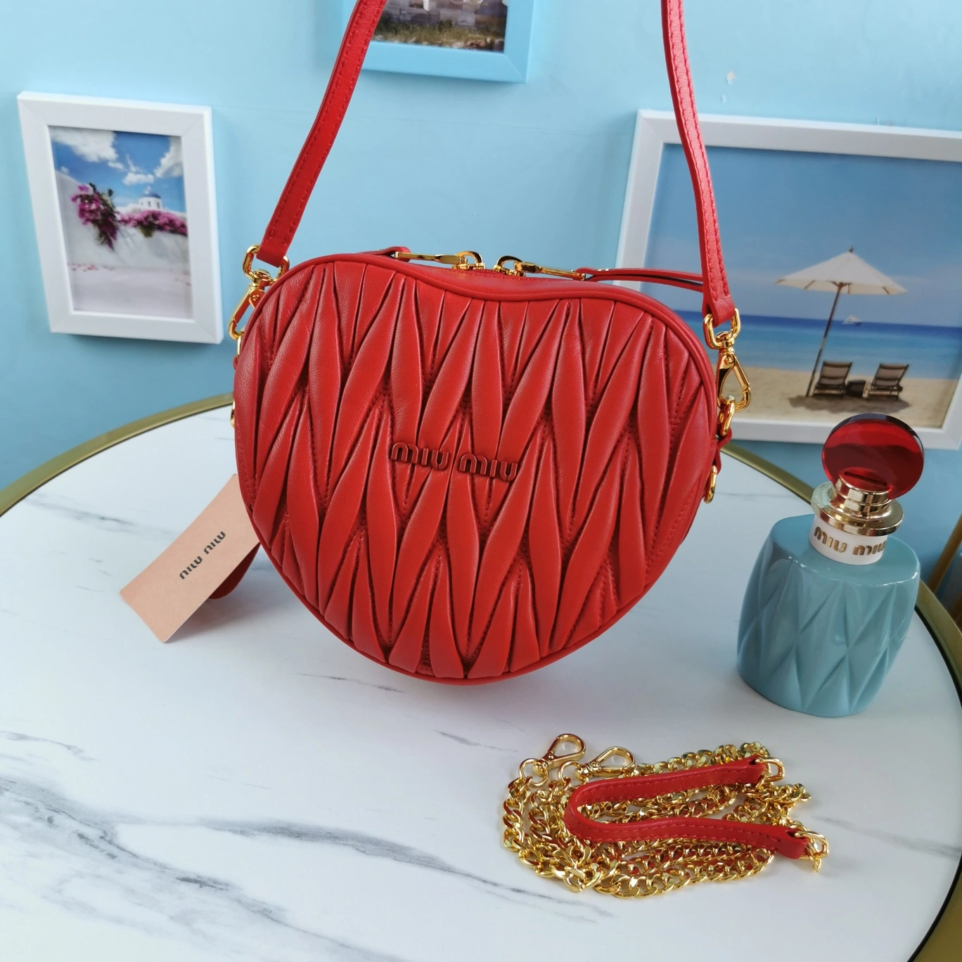 M*iu M*iu Bag Top Quality 18*15.5*5cm TravelReady 9442