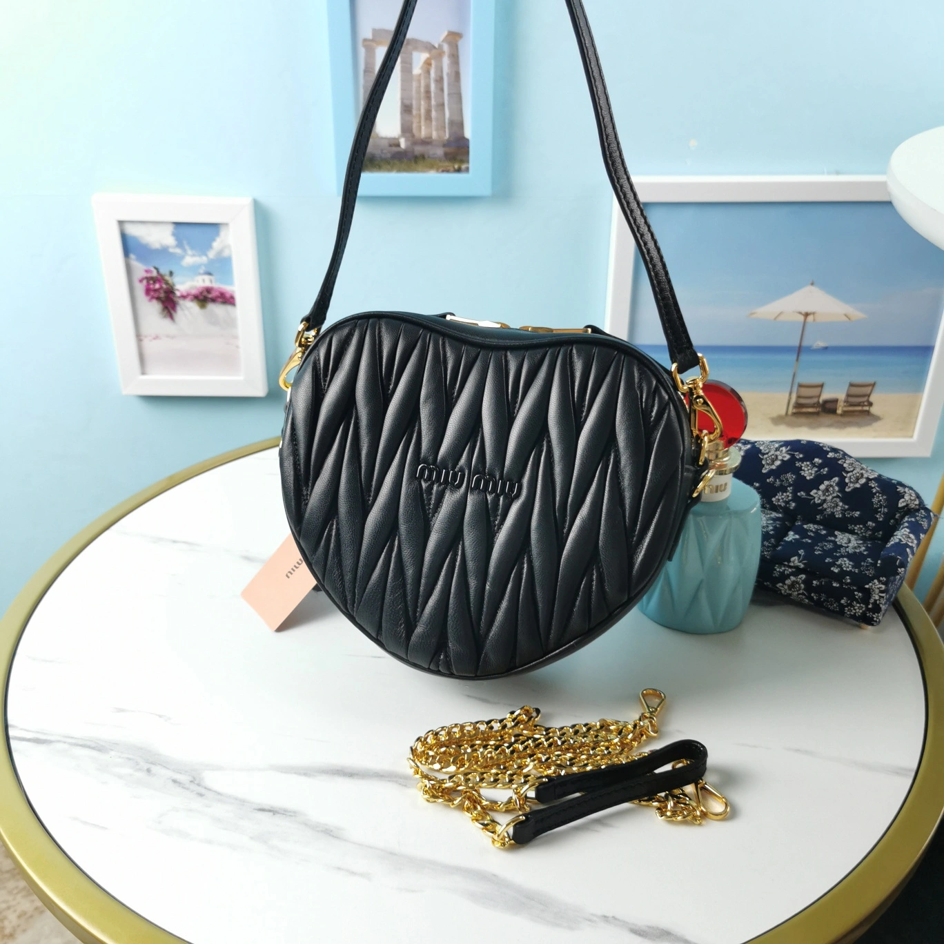 M*iu M*iu Bag Top Quality 18*15.5*5cm TravelReady 9442