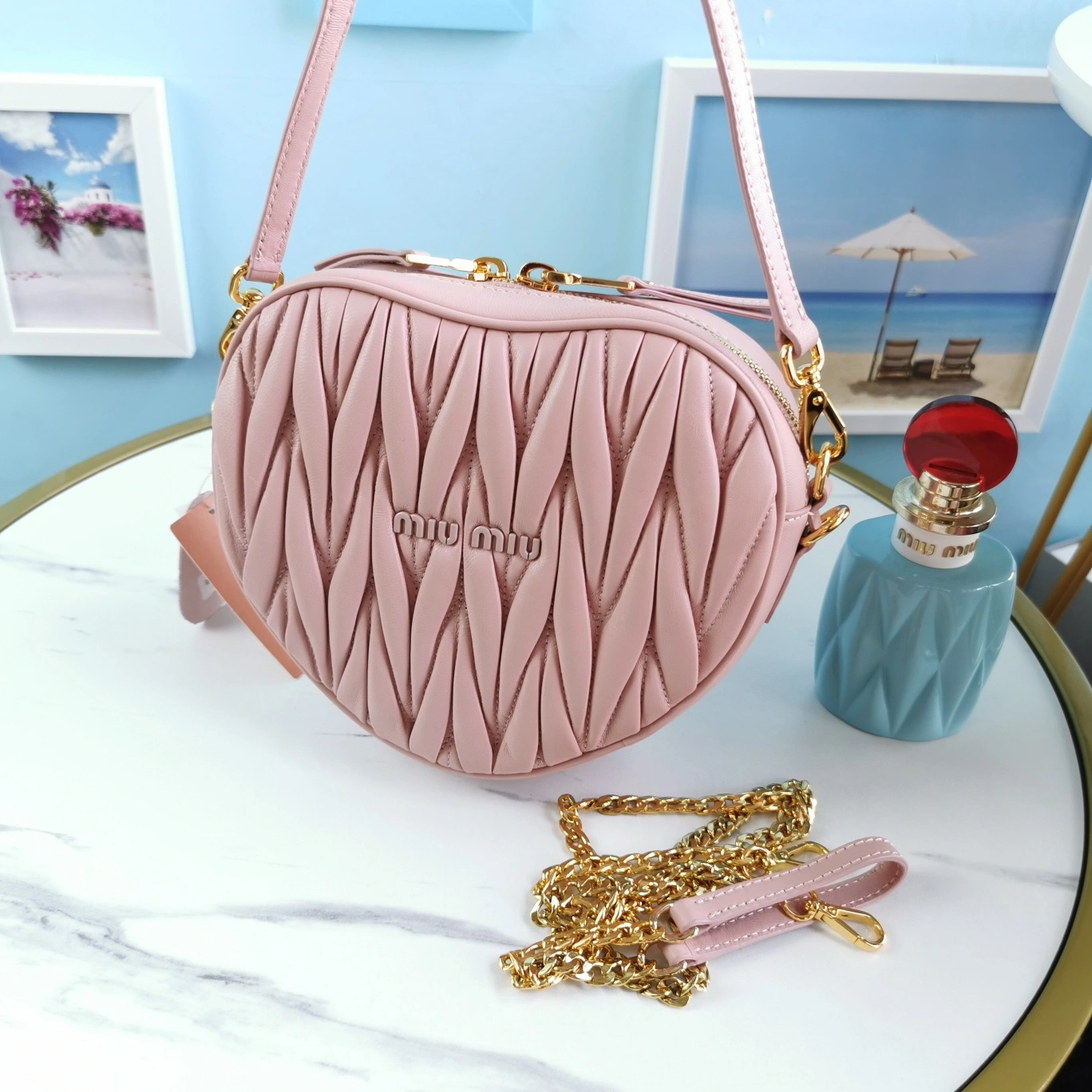 M*iu M*iu Bag Top Quality 18*15.5*5cm TravelReady 9442