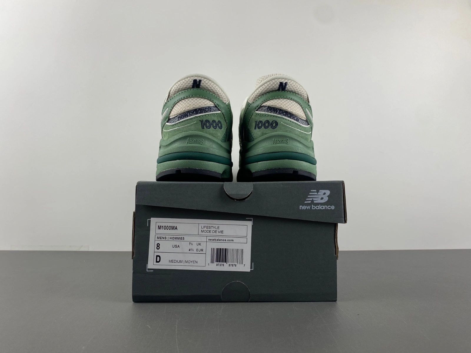 Minimalist New Balance 1000 Green Grey M1000MA 2411