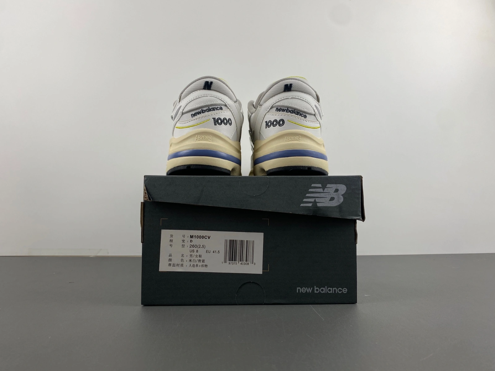 OdorResistant New Balance 1000 Sea Salt Heron Blue M1000CA 2428