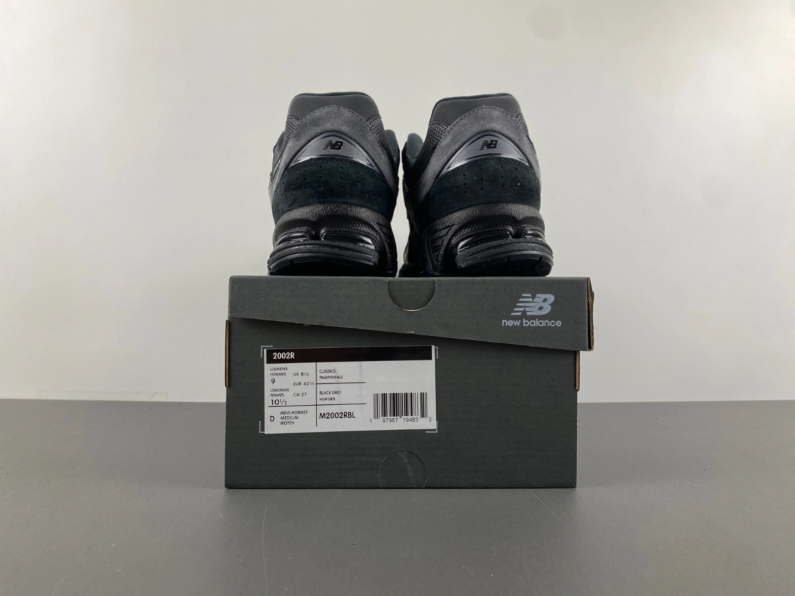New Balance 2002R Black Dark Grey M2002RBL Casual 2396