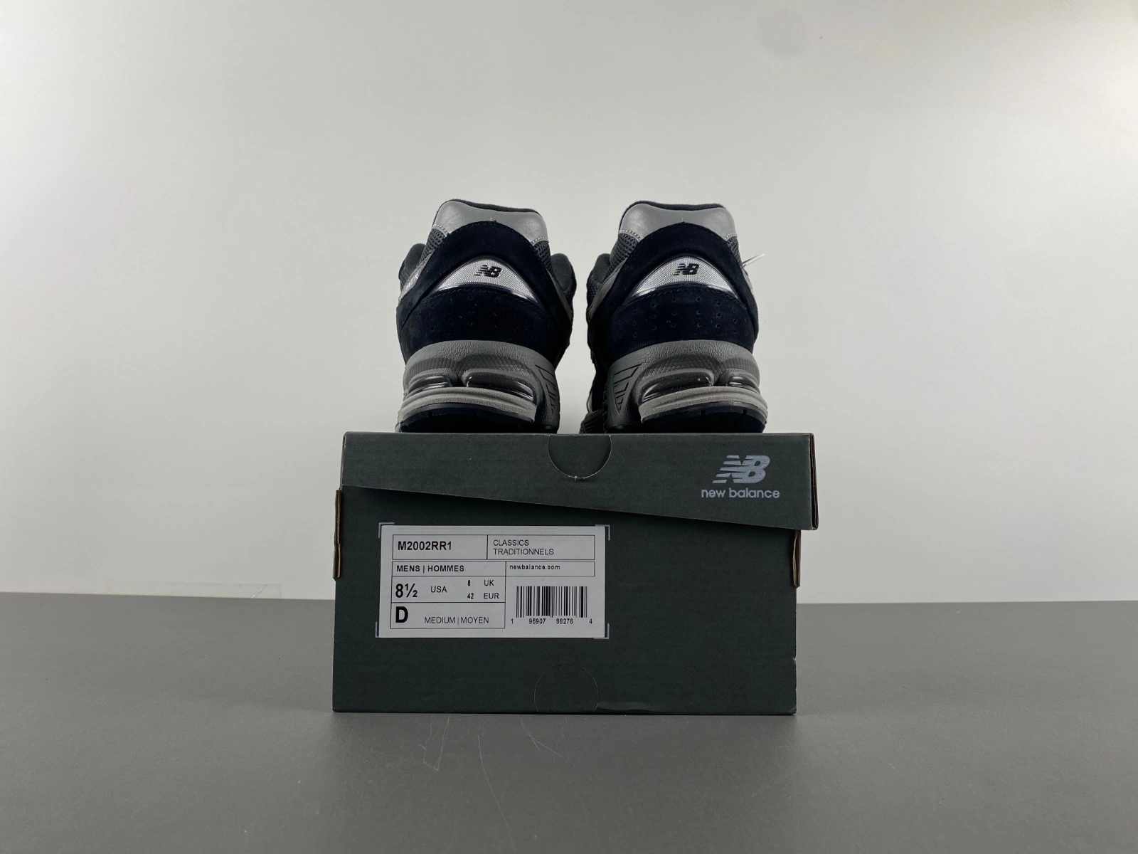 New Balance 2002R Black Dark Grey White M2002RR Classic 2390