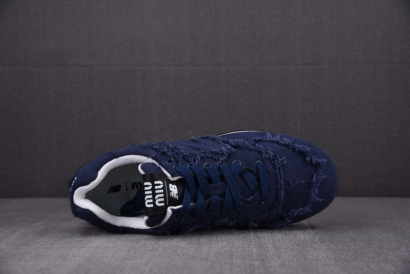 Durable New Balance 574 M*iu M*iu Denim Royal Blue 2465