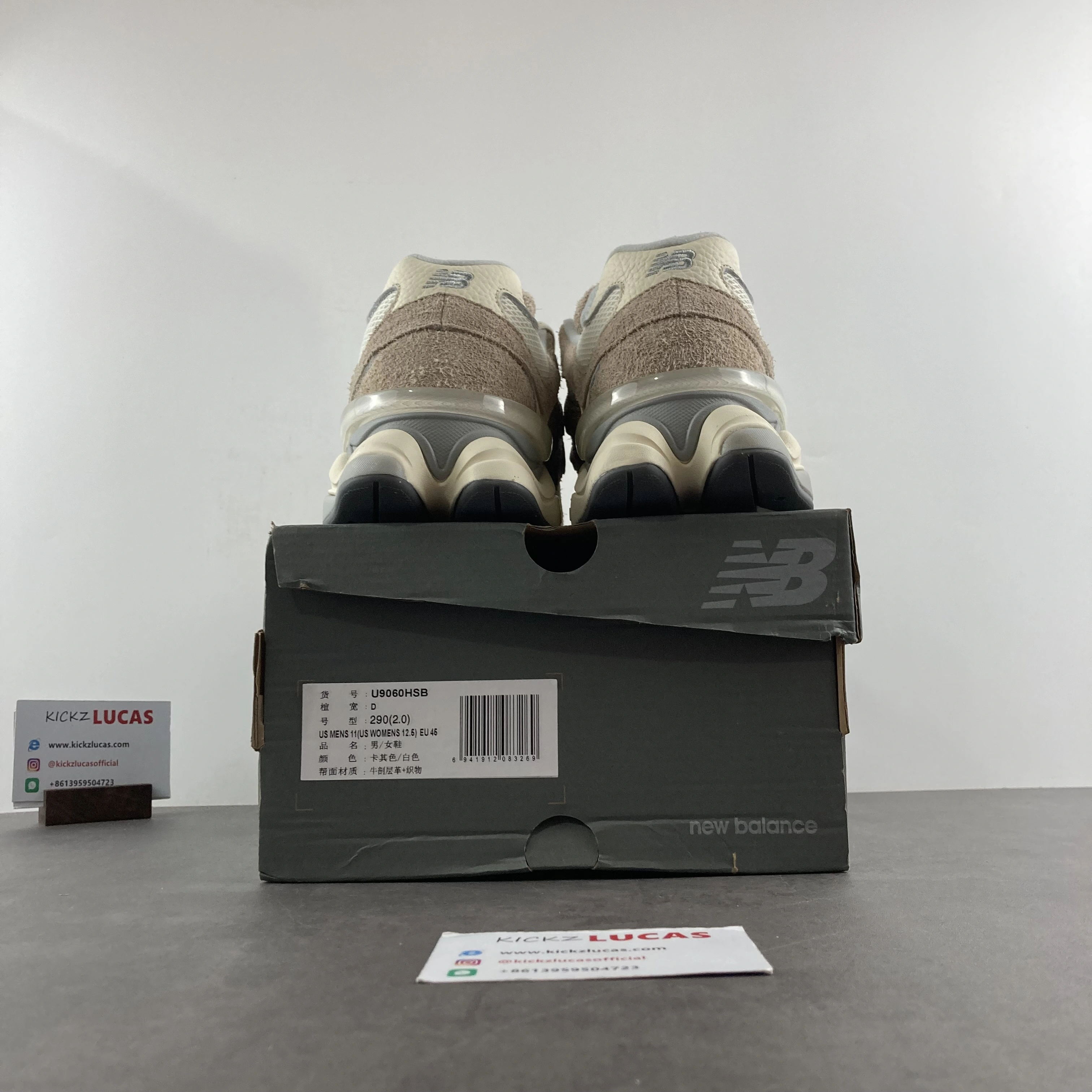 Original New Balance 9060 Driftwood Stone Pink Sea Salt U9060HSB 2458