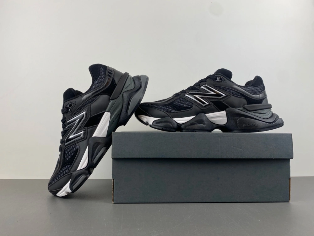 SoftTouch New Balance 9060 Shoe Palace Black Silver U9060PNR 2347