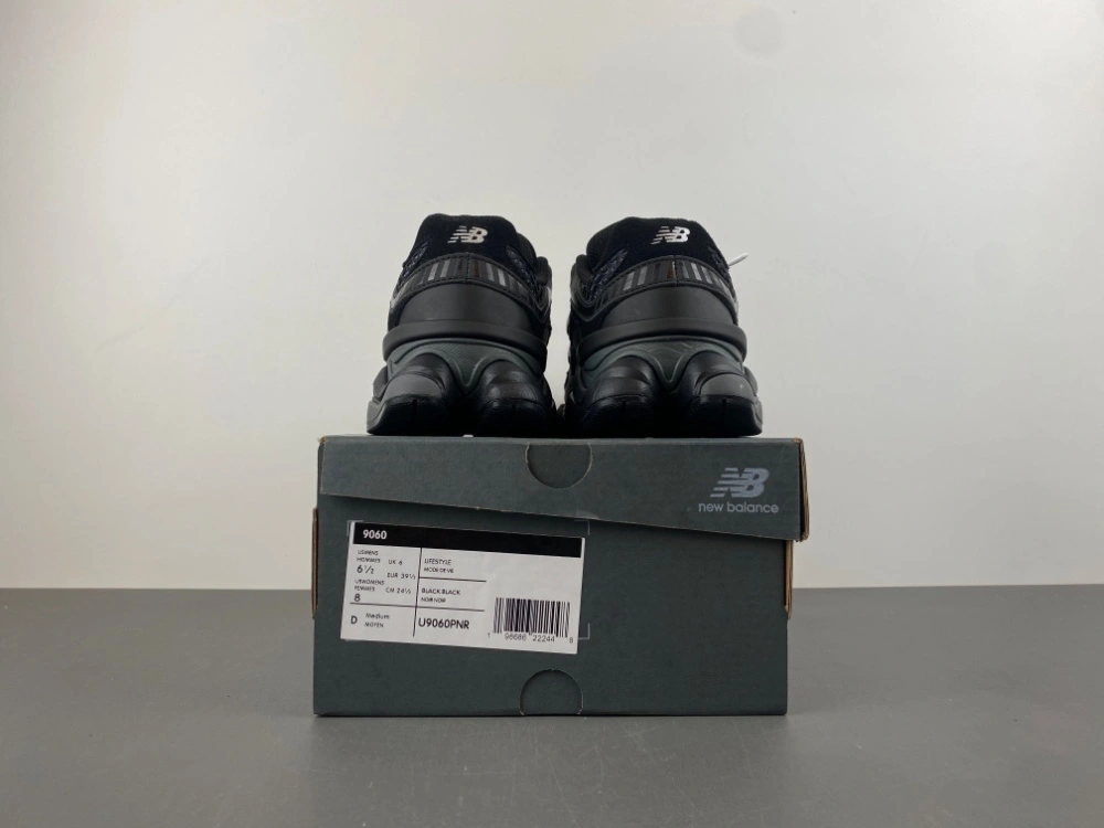SoftTouch New Balance 9060 Shoe Palace Black Silver U9060PNR 2347