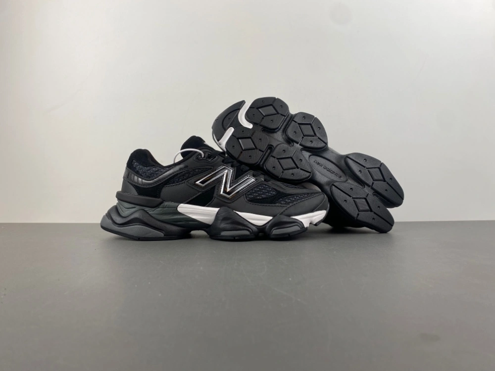SoftTouch New Balance 9060 Shoe Palace Black Silver U9060PNR 2347