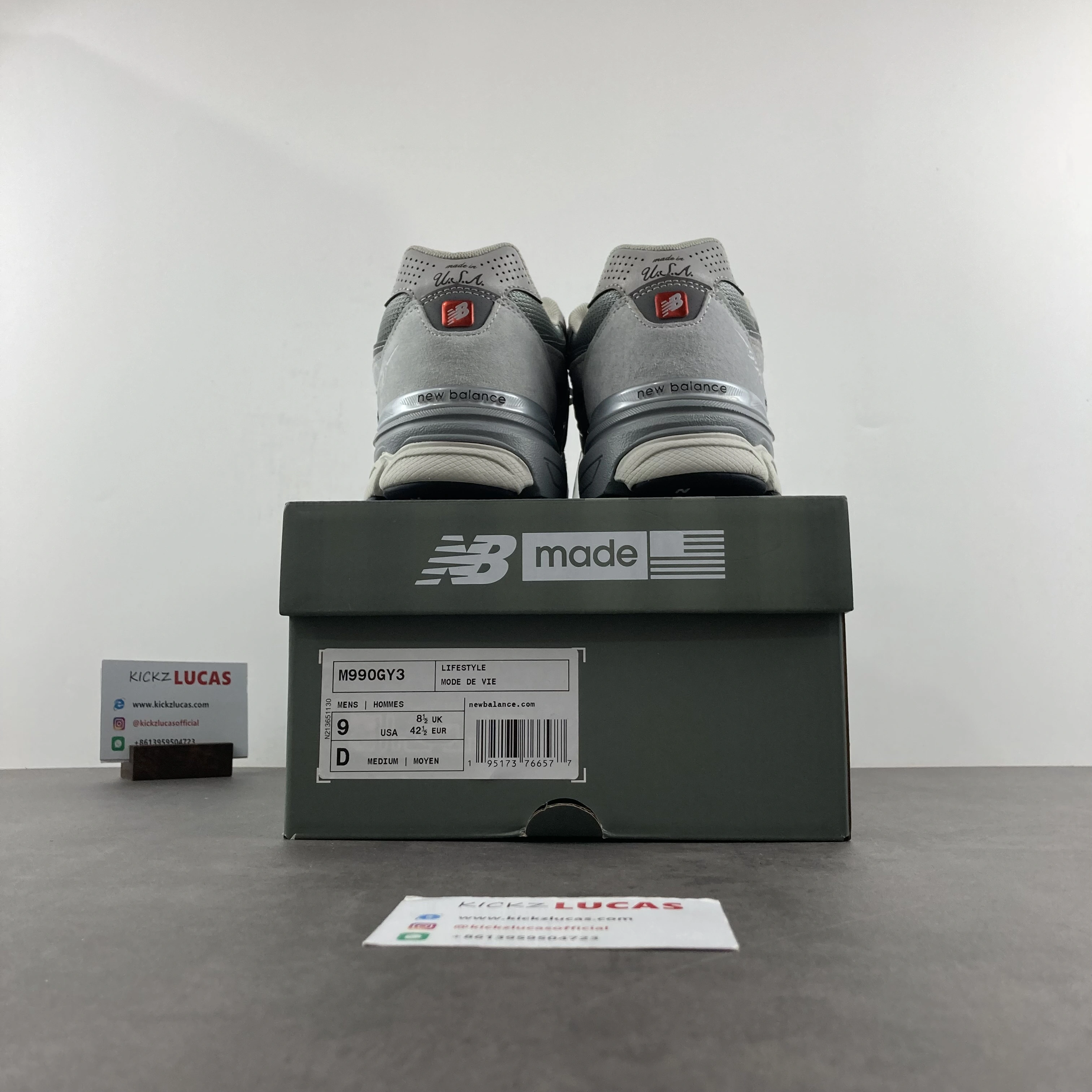 Practical New Balance 990v3 Grey M990GL3 M990GY 2500