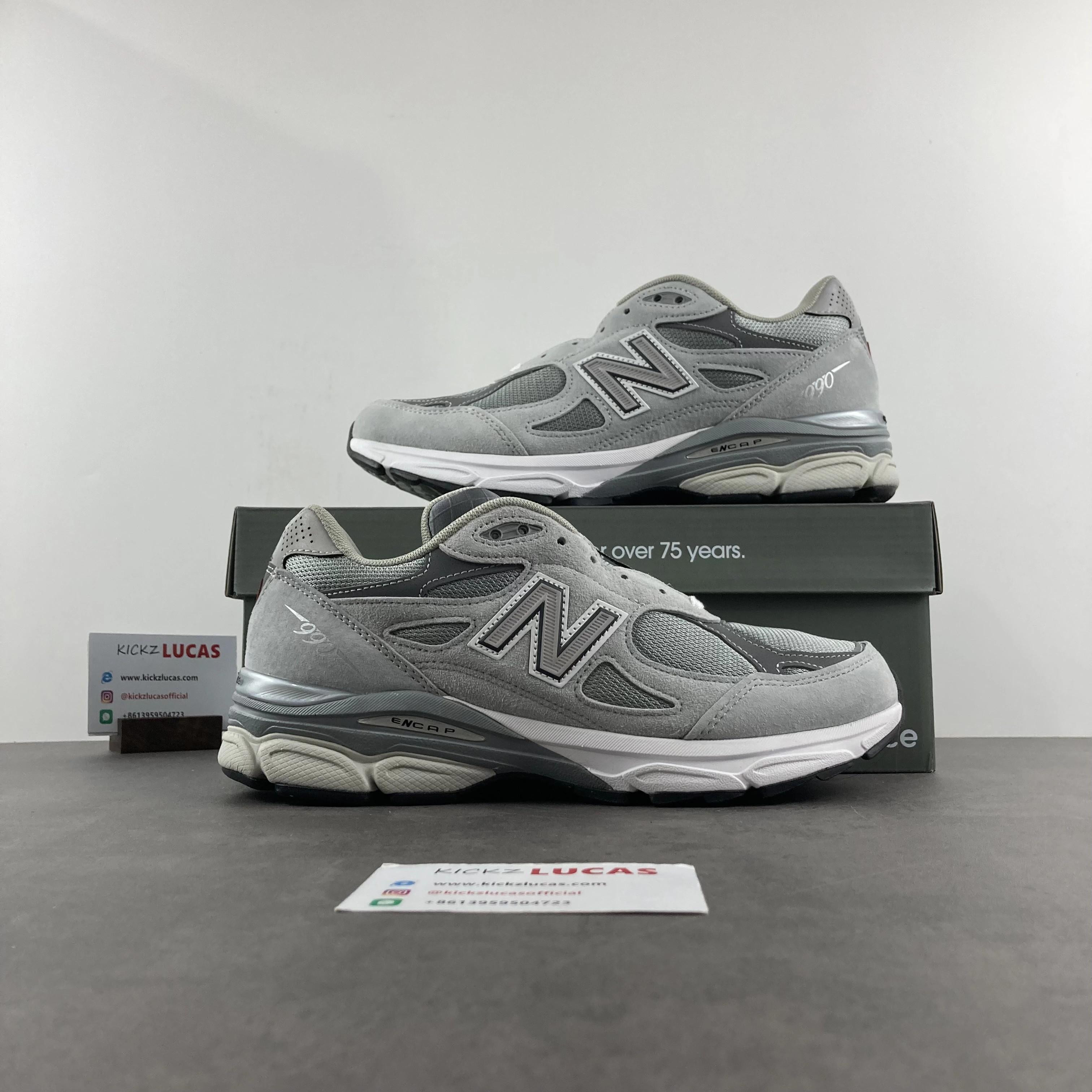 Practical New Balance 990v3 Grey M990GL3 M990GY 2500