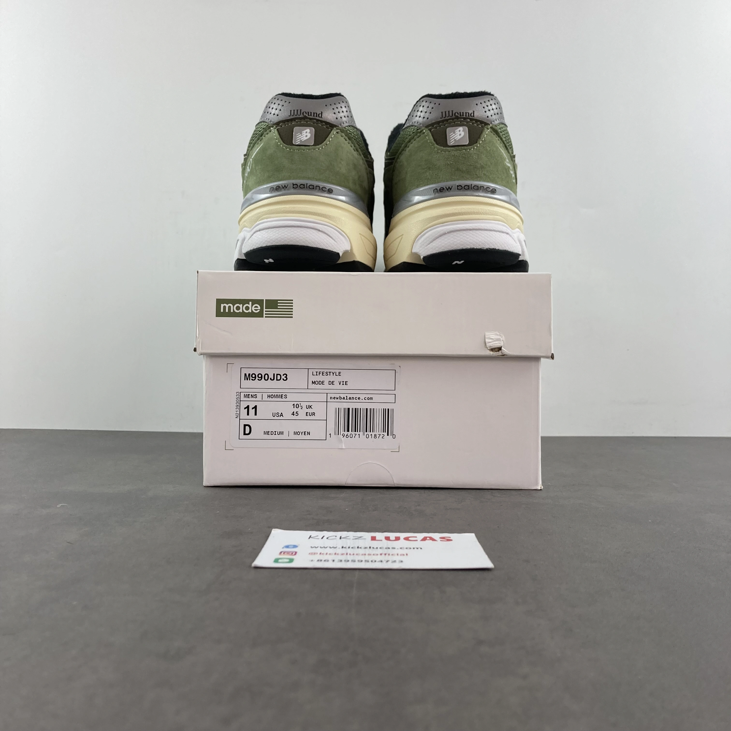 Lightweight New Balance 990v3 JJJJound Olive M990JD 2508