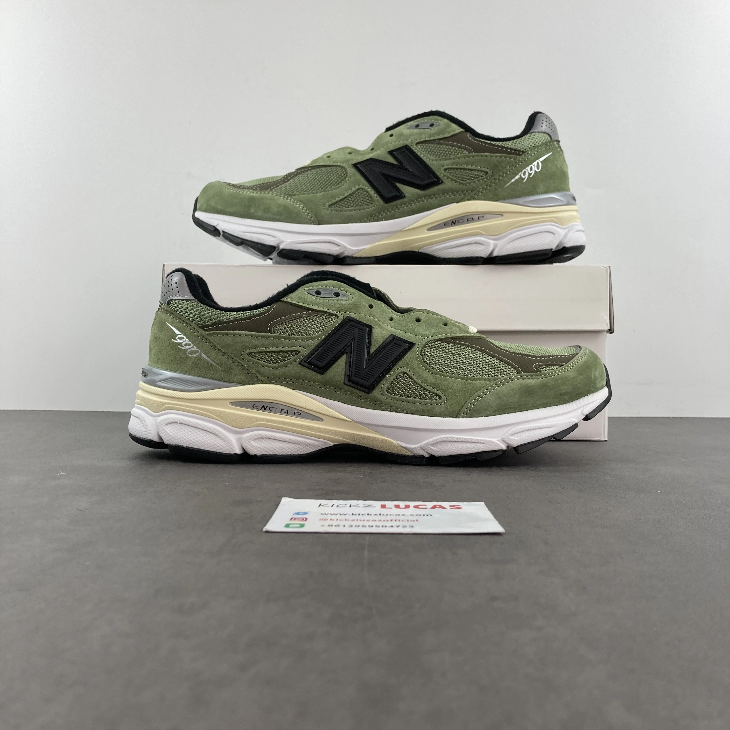 Lightweight New Balance 990v3 JJJJound Olive M990JD 2508