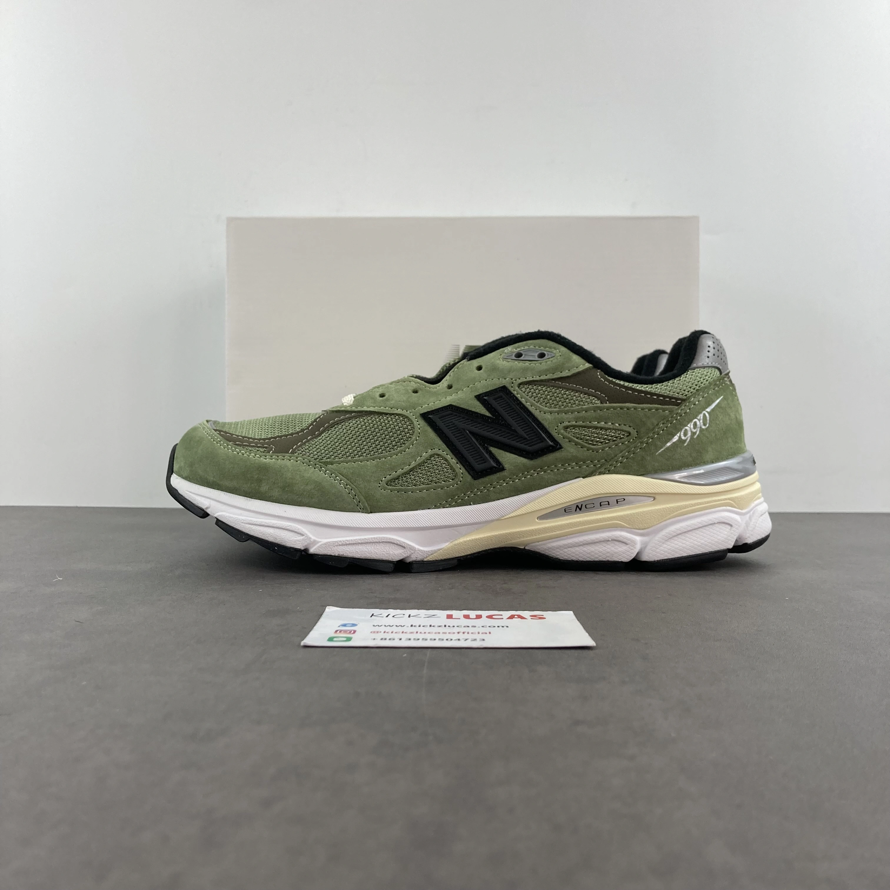 Lightweight New Balance 990v3 JJJJound Olive M990JD 2508