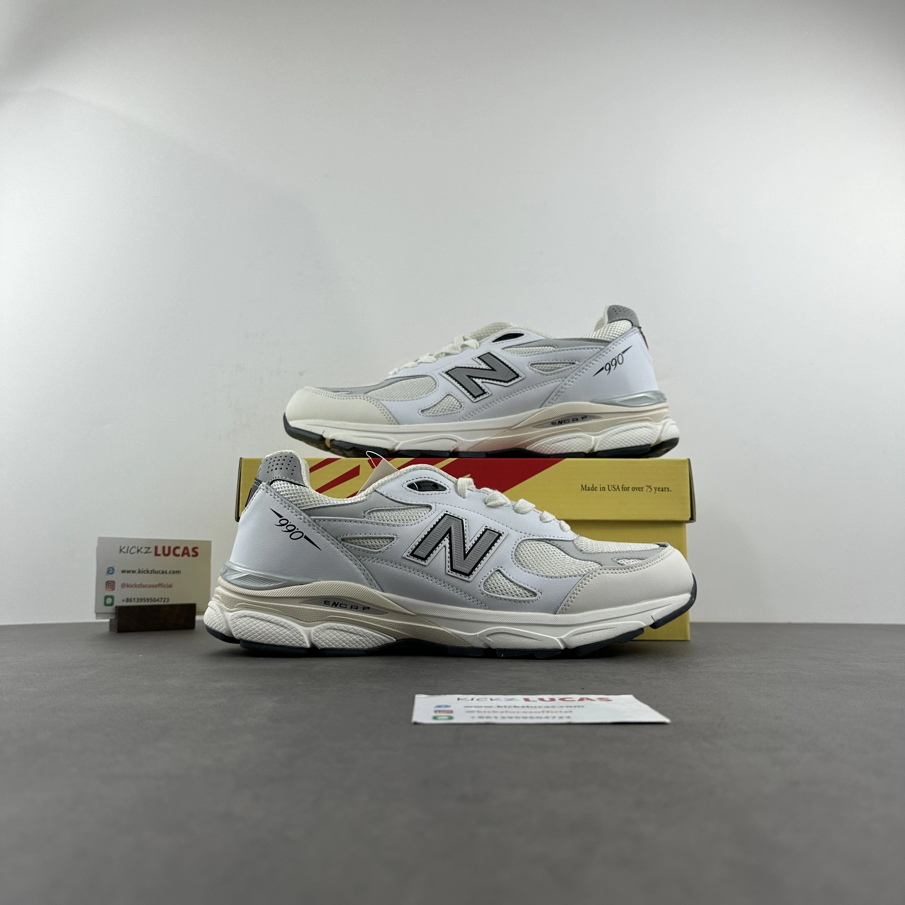Trendsetting New Balance 990v3 MiUSA Teddy Santis Sea Salt M990AL 2478