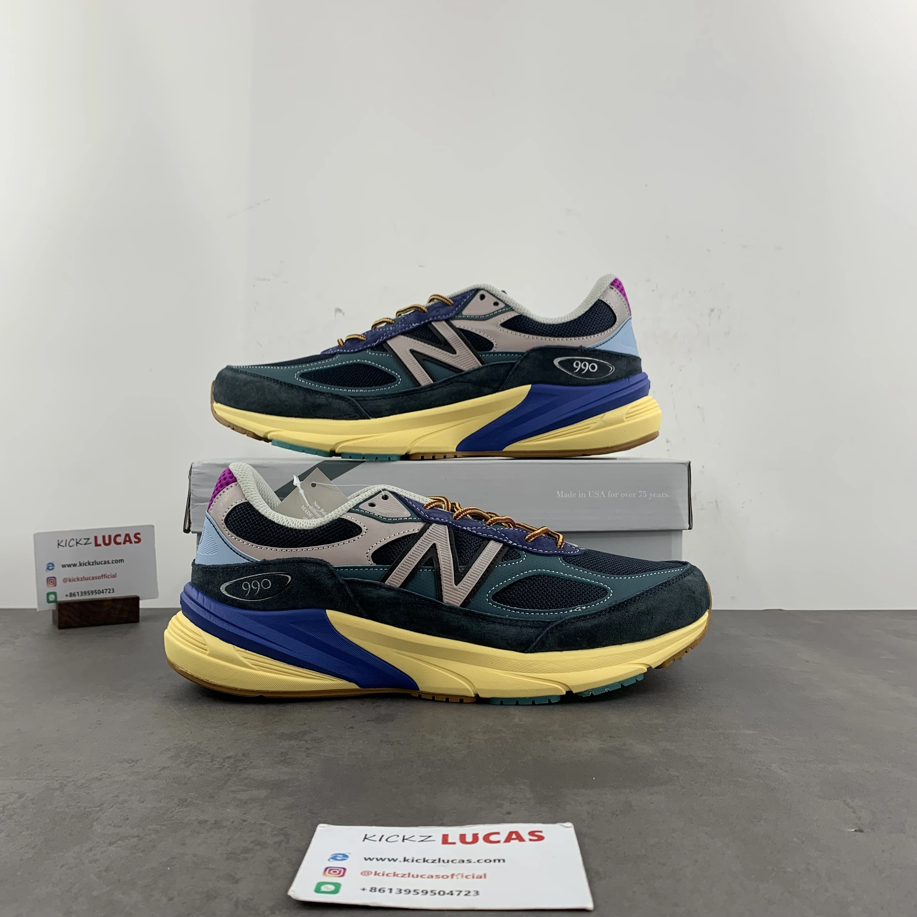 New Balance 990v6 MiUSA Action Bronson Lapis Lazuli M990AC Soft 2443
