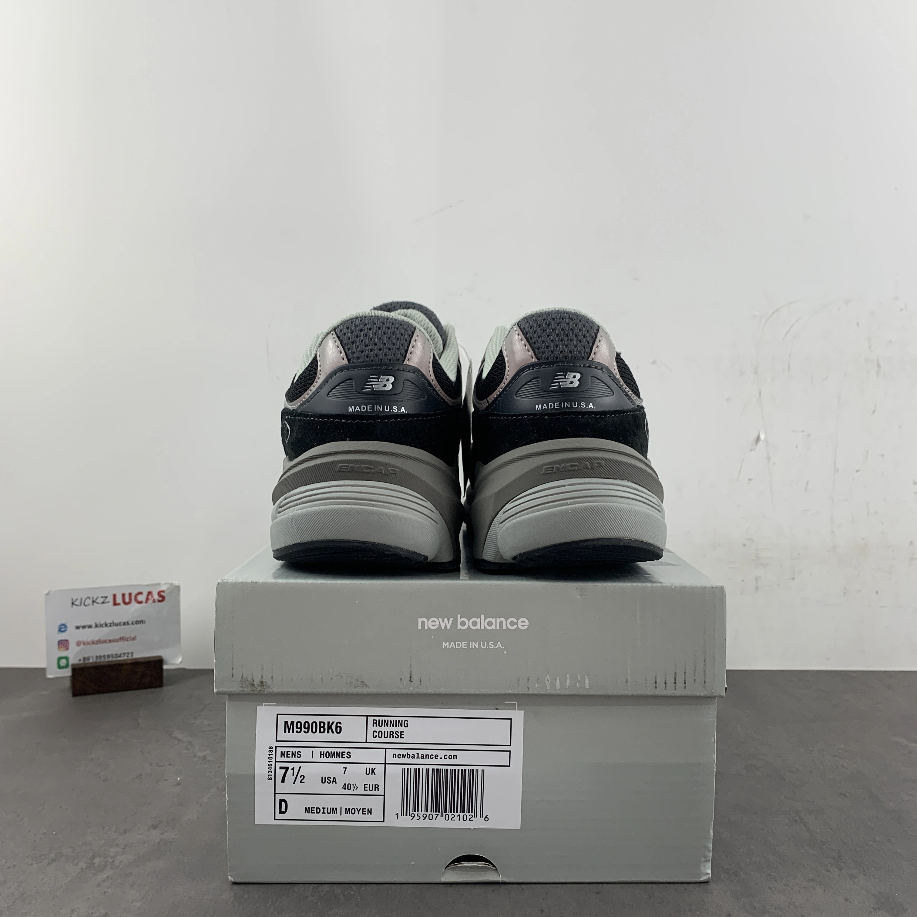 HighQuality New Balance 990v6 MiUSA Black Grey White M990BK 2449