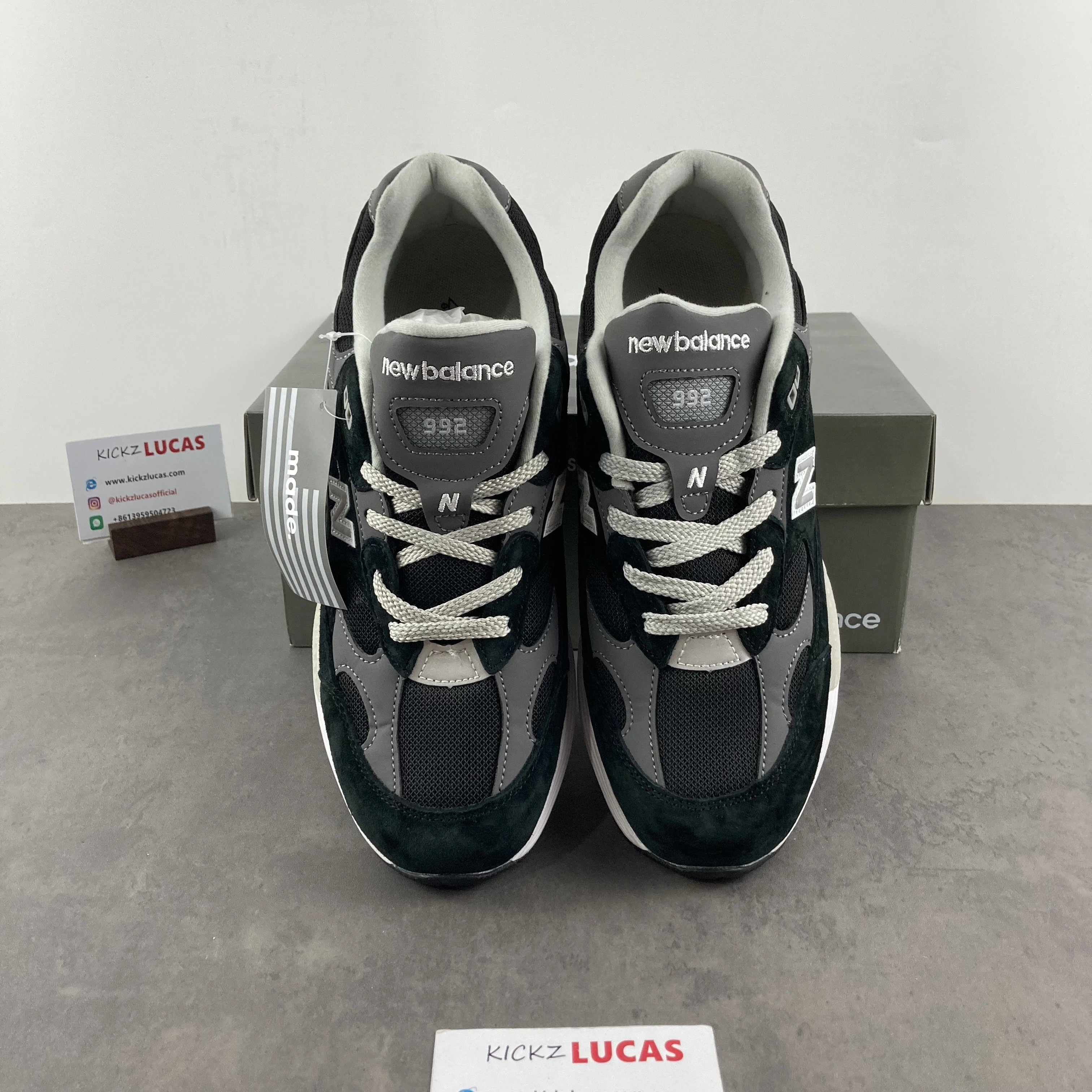 Practical New Balance 992 Black Grey Suede M992EB 2477
