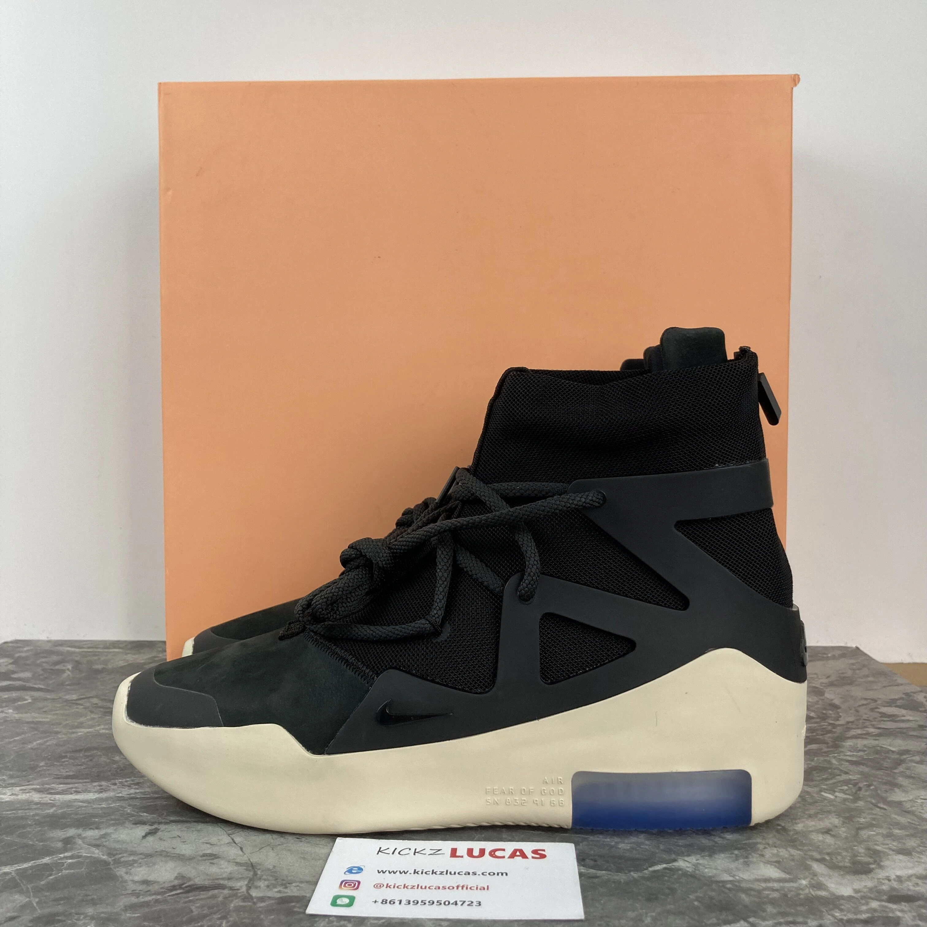 Nike Air Fear Of God 1 black Compact 1310