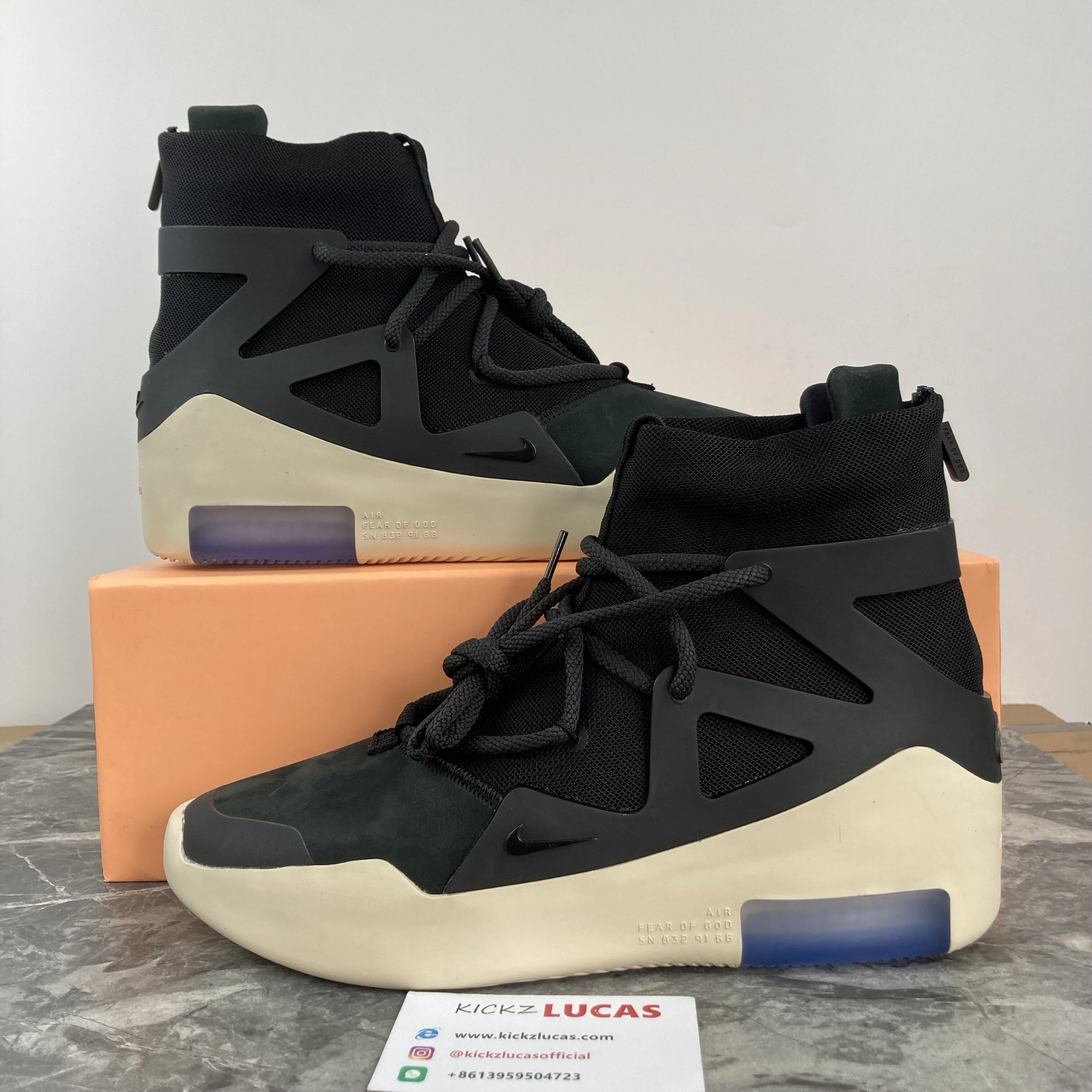 Nike Air Fear Of God 1 black Compact 1310