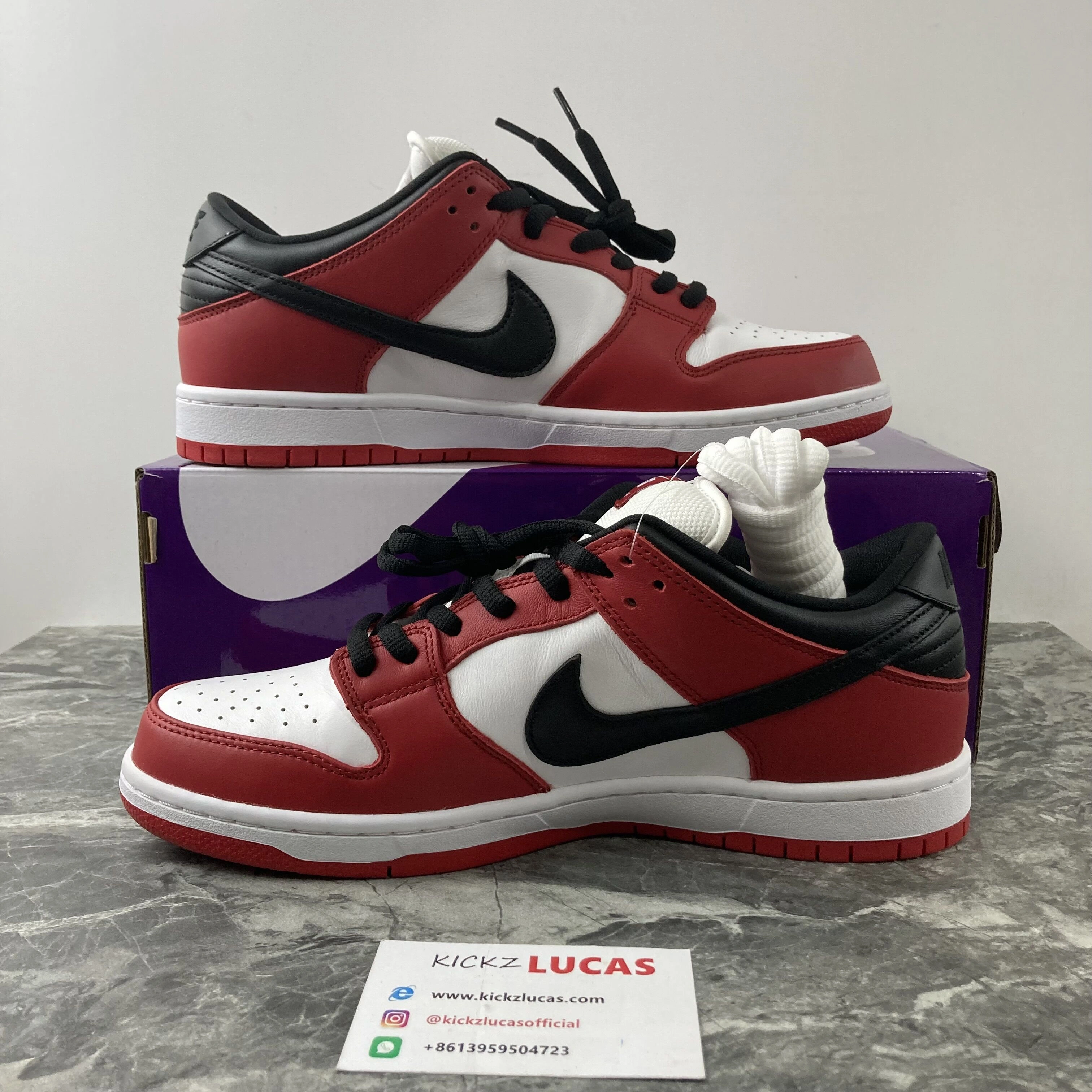Nike Dunk SB Low “Chicago” BQ6817- Upgraded 519